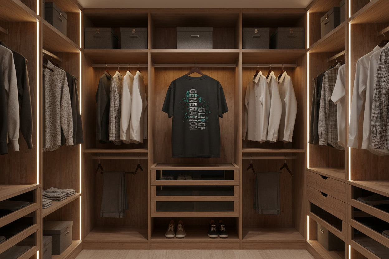 GLITCH GENERATION //CORE EDITION Tee — COTTU Retro Cyber Tech Graphic Shirt