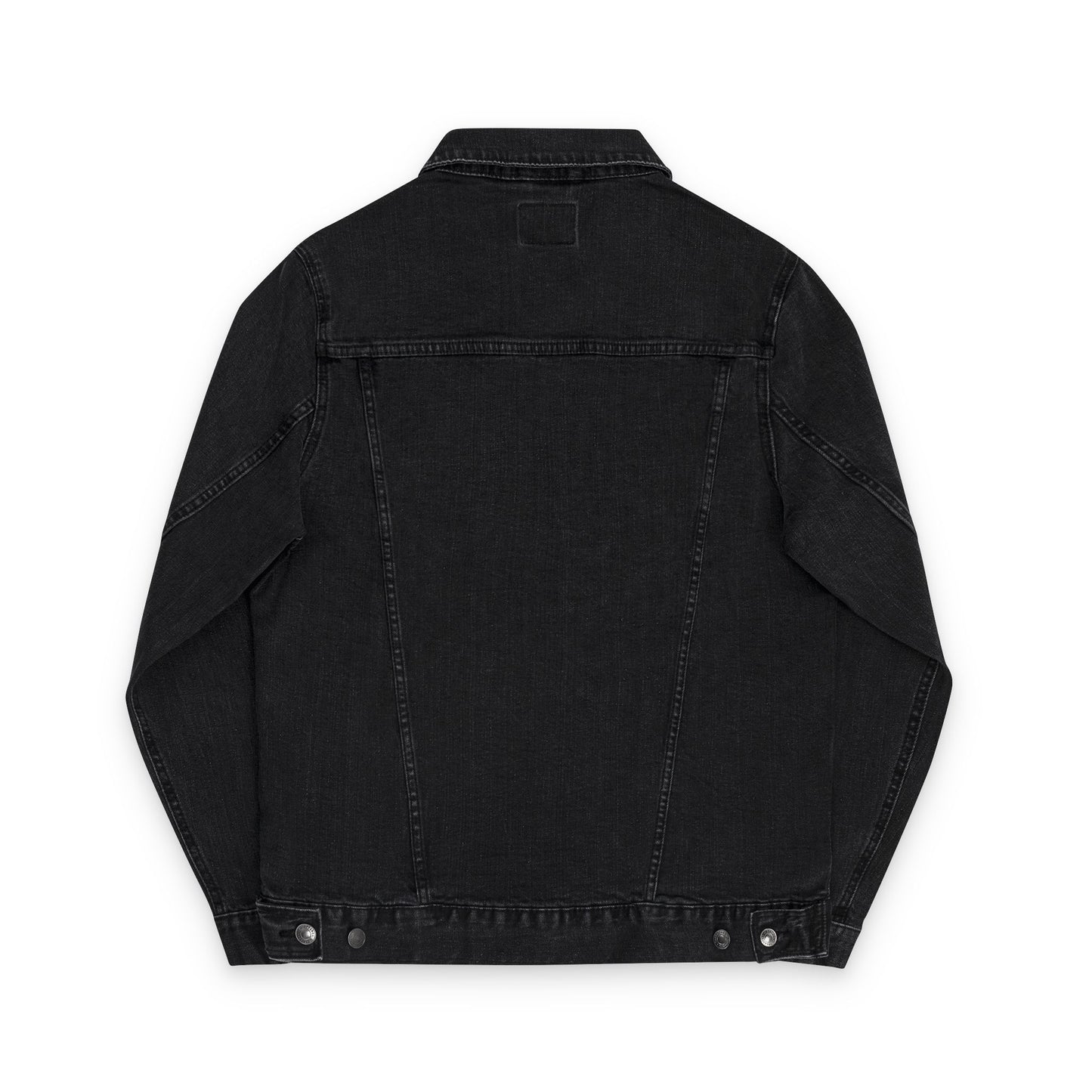 Denim Jacket Brick Retro Style Embroidery Unisex