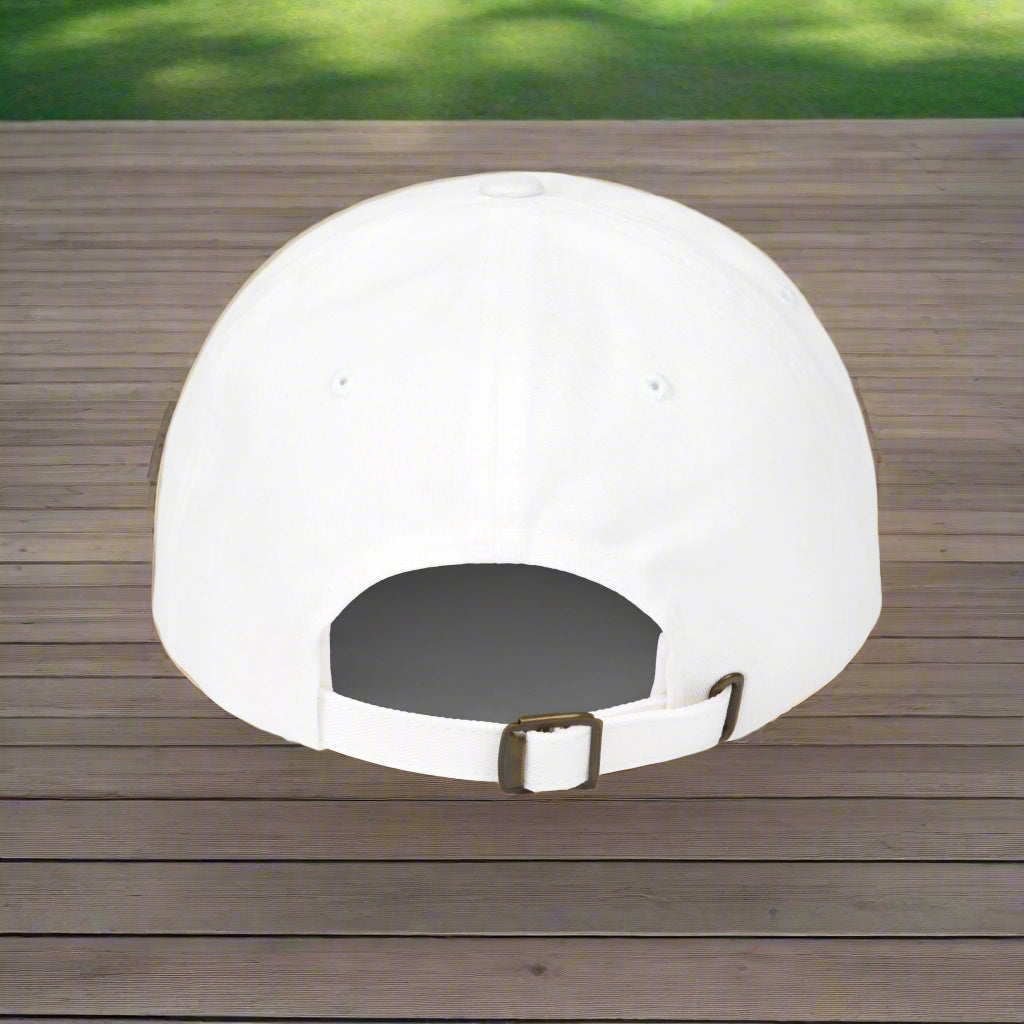 Life Lays Bricks Dad Cap - Classic White Hat, Perfect for Fathers' Day, Gift for Dads, Casual Style, Summer Accessory