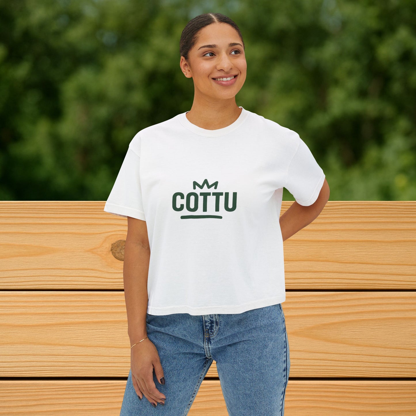 Copy of Boxy Tee - Sexy and Bright Retro Vibes Women's T-Shirt