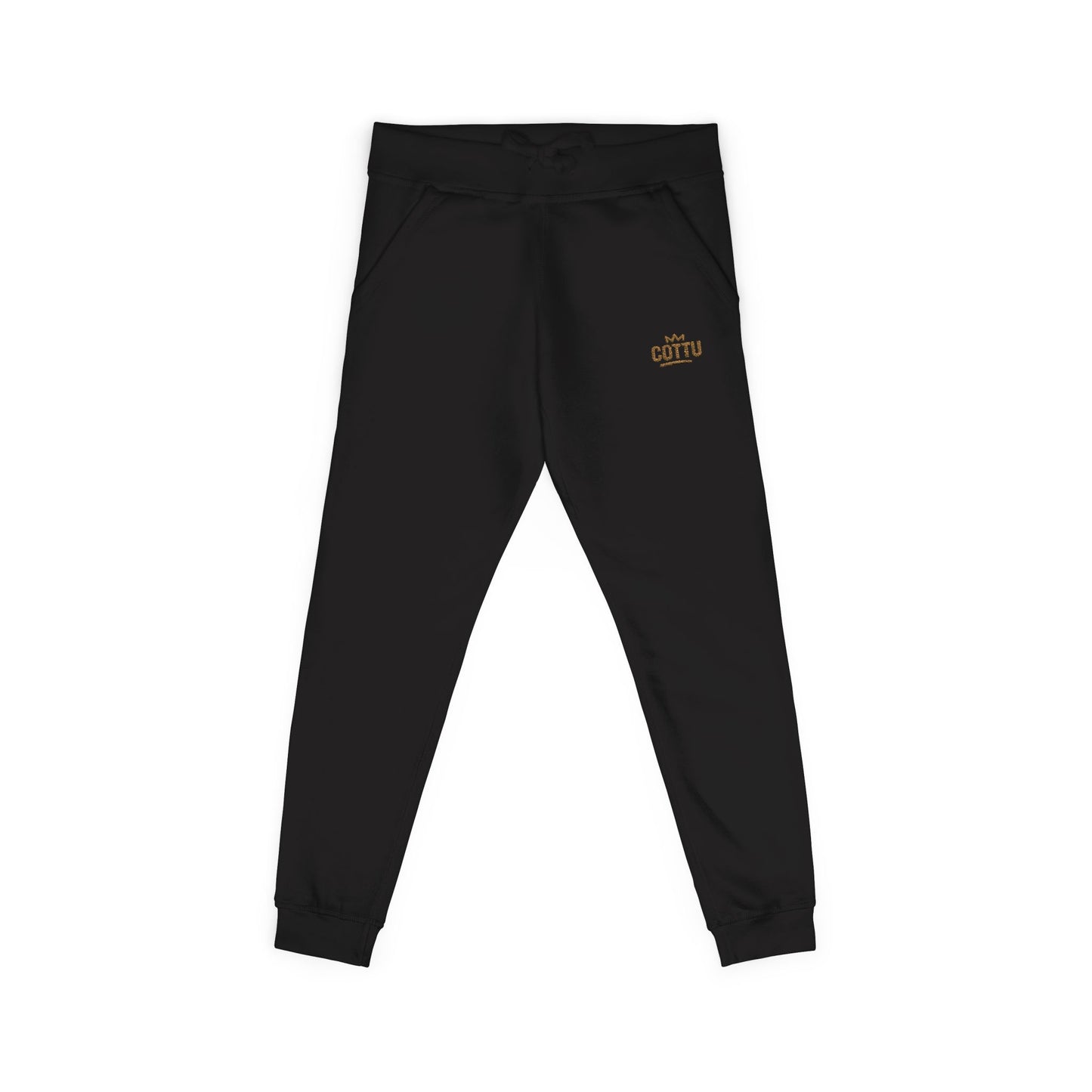 Fleece Sweatpants Retro Move-Modern Groove Embroidered