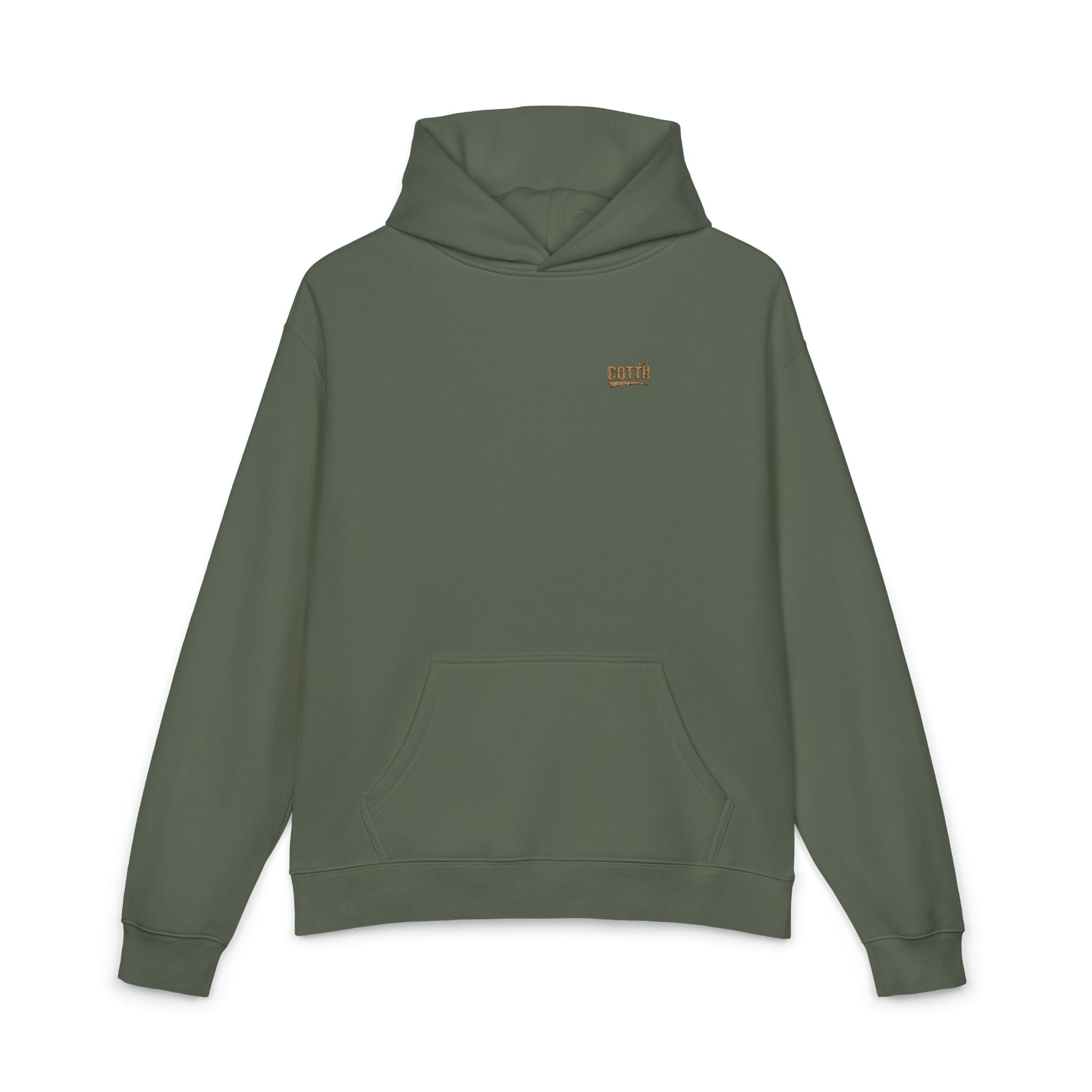 Relaxed Hoodie — Minimal Embroidered Chest Logo, Cozy Everyday Casual