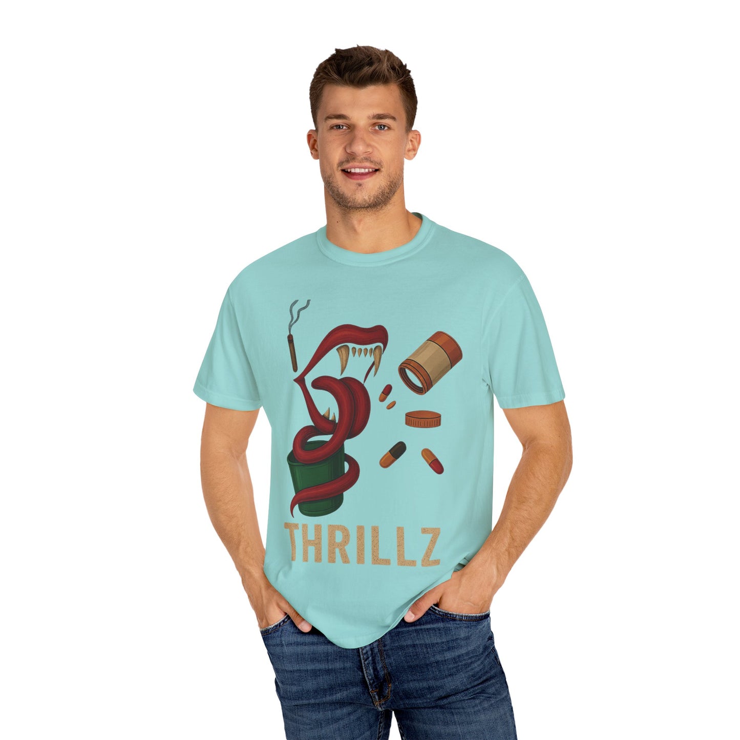 Thrillz Graphic T-Shirt - Unisex Vibe, Casual Wear, Trendy Street Style, Perfect for Parties, Gift for Friends