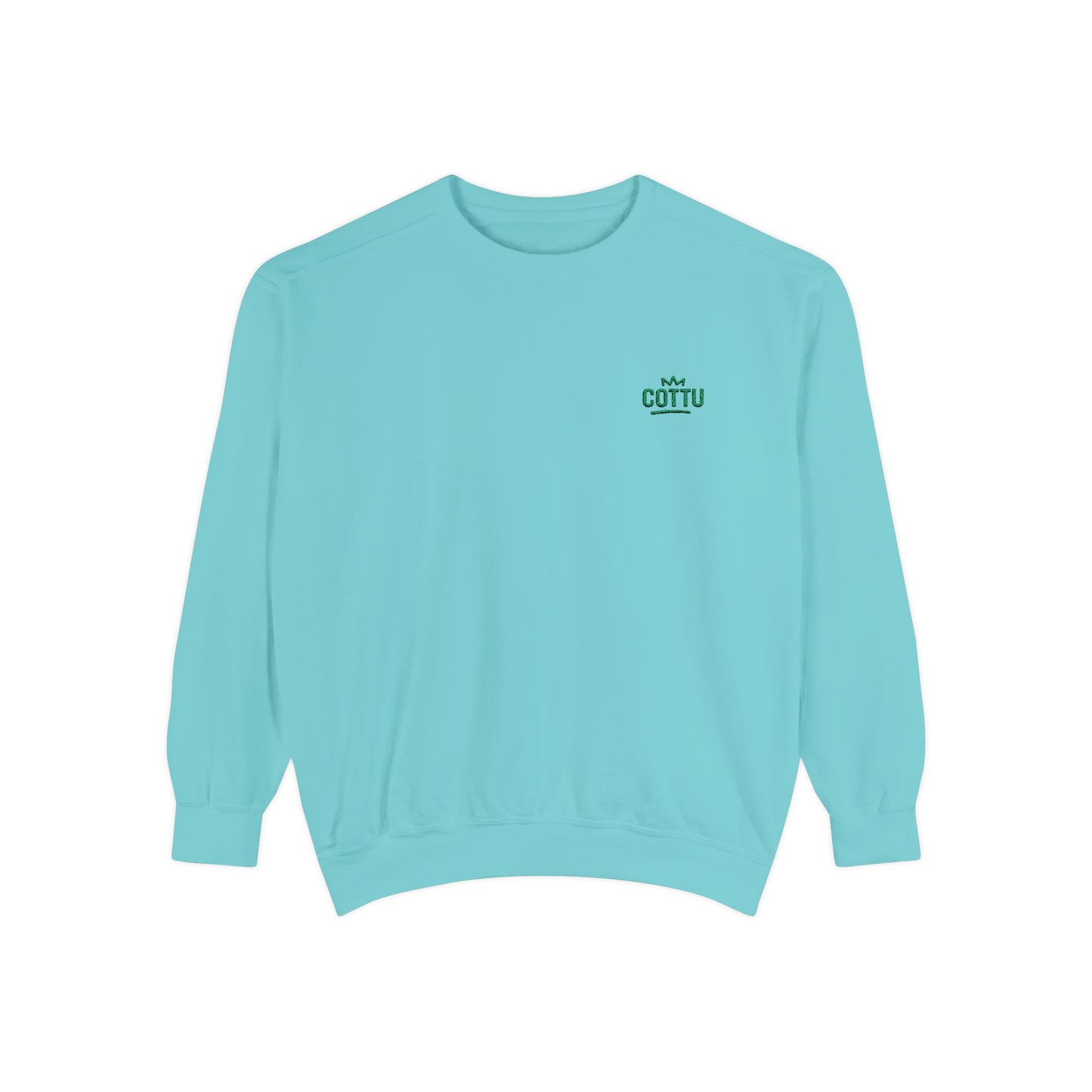 Vintage Comfort Garment-Dyed Sweatshirt for a Chill Vibe