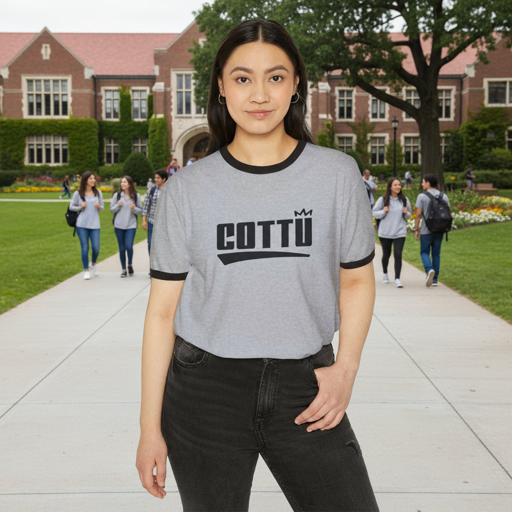 Stylish Unisex Cotton Ringer T-Shirt - Trendy Wear for Casual Outings, Gift for Birthdays, Everyday Comfort, Fashion Statement, Street Style