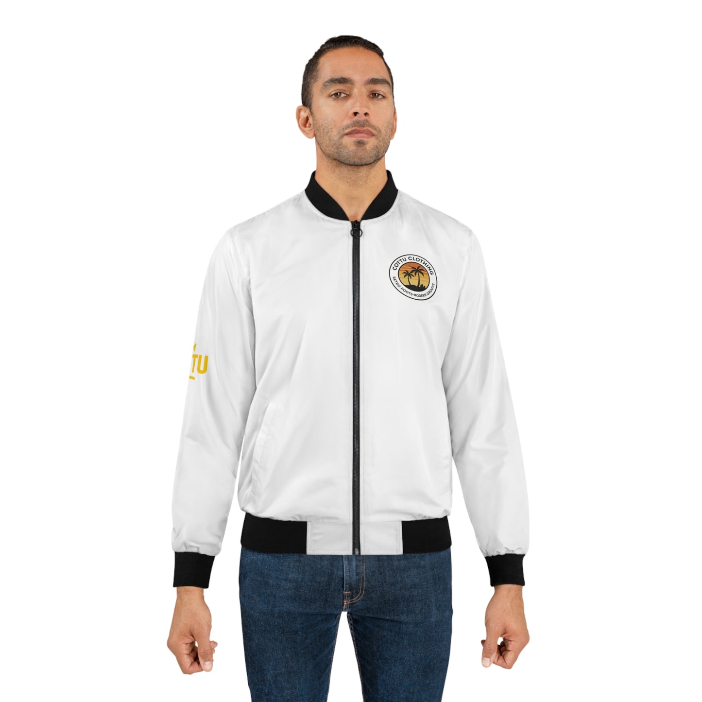 Men's Graphic Bomber Jacket - Trendy Streetwear, Casual Wear, Music Festival, Gift for Him, Vintage Style