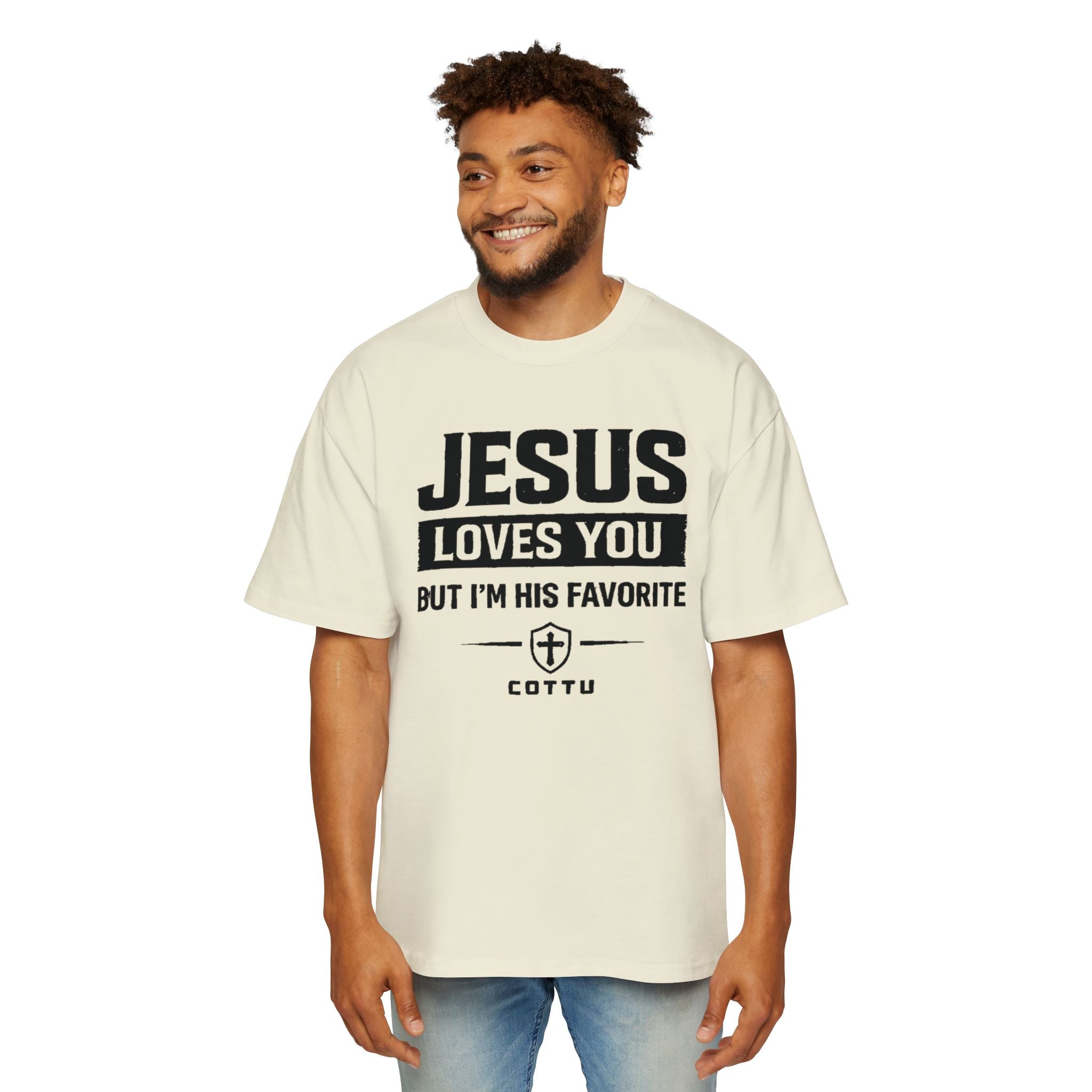 Christian Graphic Tee — "Jesus Loves You But I&