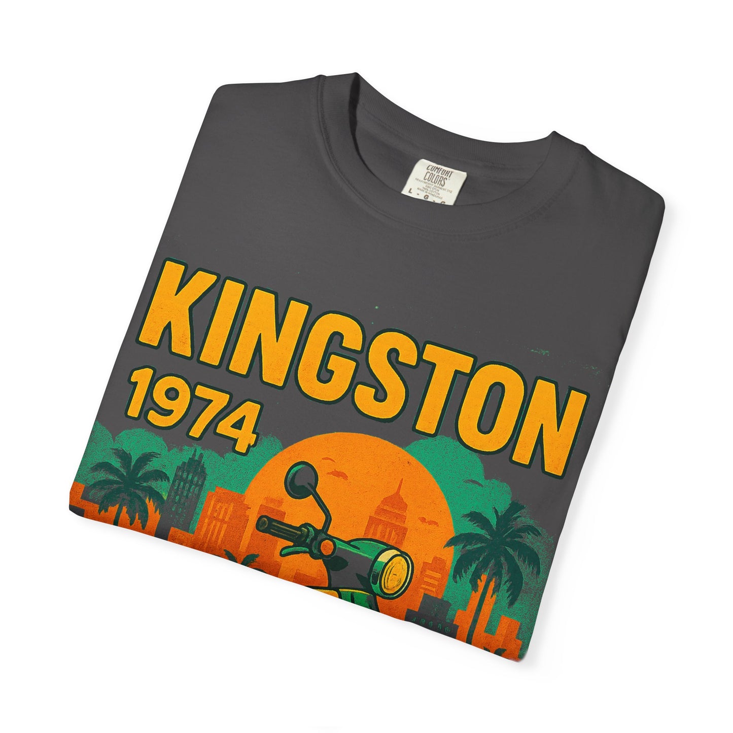 Kingston 1974 Vintage Tee, Retro Motorcycle Tee, Unisex Graphic T-Shirt, Summer Fashion, Travel Souvenir Shirt, Gift for Him/Her