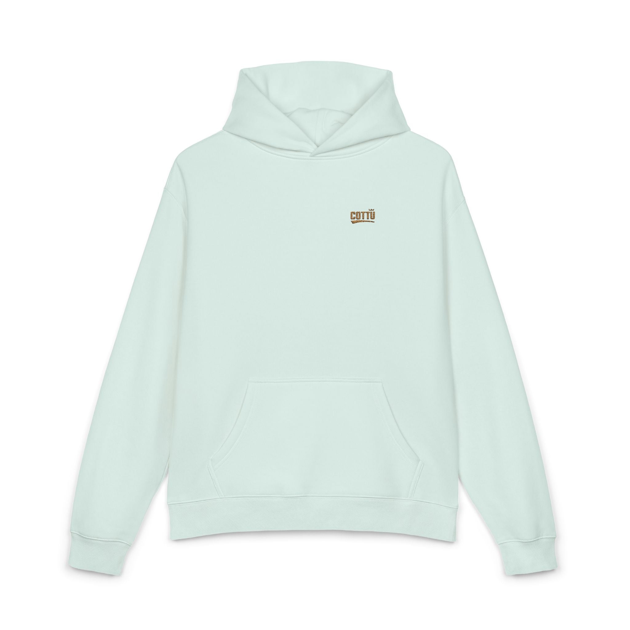 Relaxed Hoodie — Minimal Embroidered Chest Logo, Cozy Everyday Casual