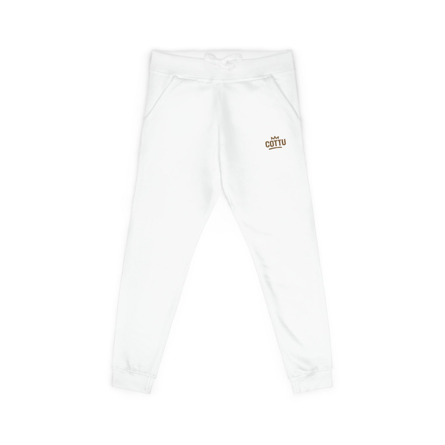Fleece Sweatpants Retro Move-Modern Groove Embroidered