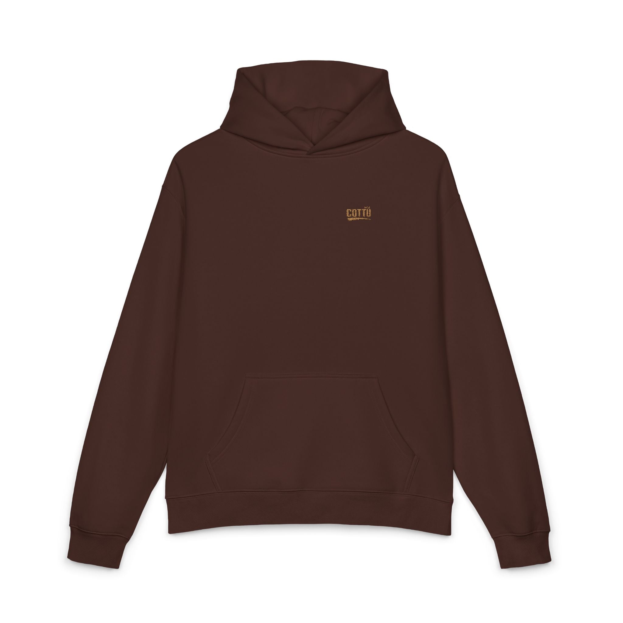 Relaxed Hoodie — Minimal Embroidered Chest Logo, Cozy Everyday Casual
