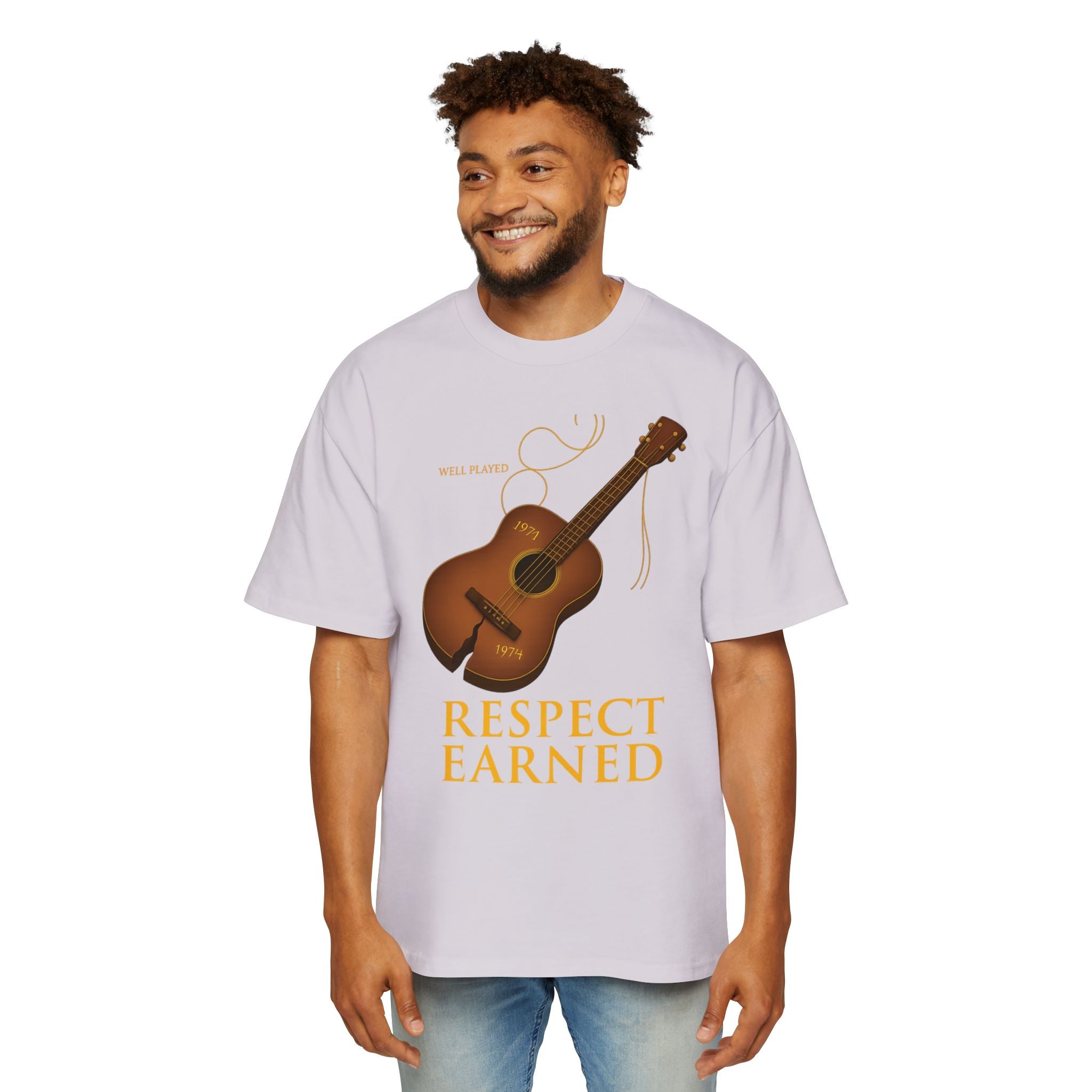 Oversized Tee with Message Print