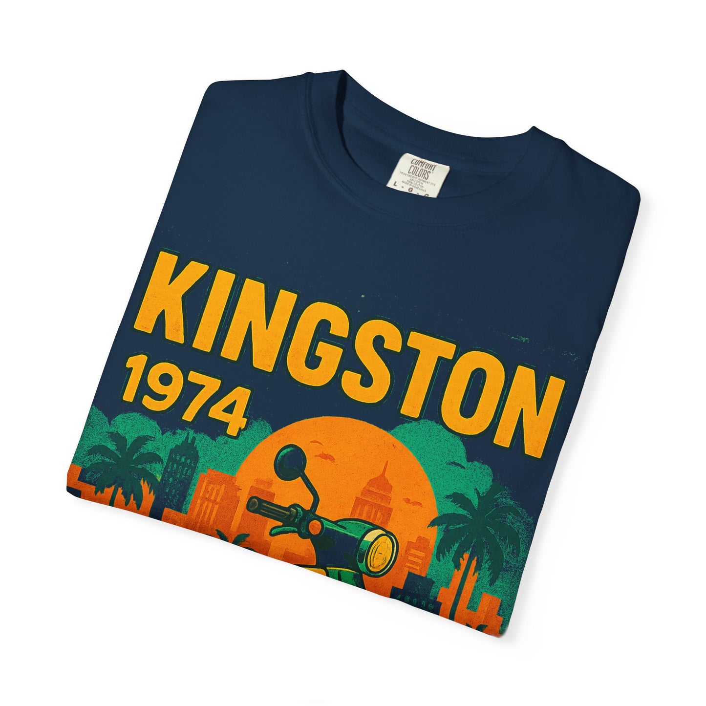 Kingston 1974 Vintage Tee, Retro Motorcycle Tee, Unisex Graphic T-Shirt, Summer Fashion, Travel Souvenir Shirt, Gift for Him/Her