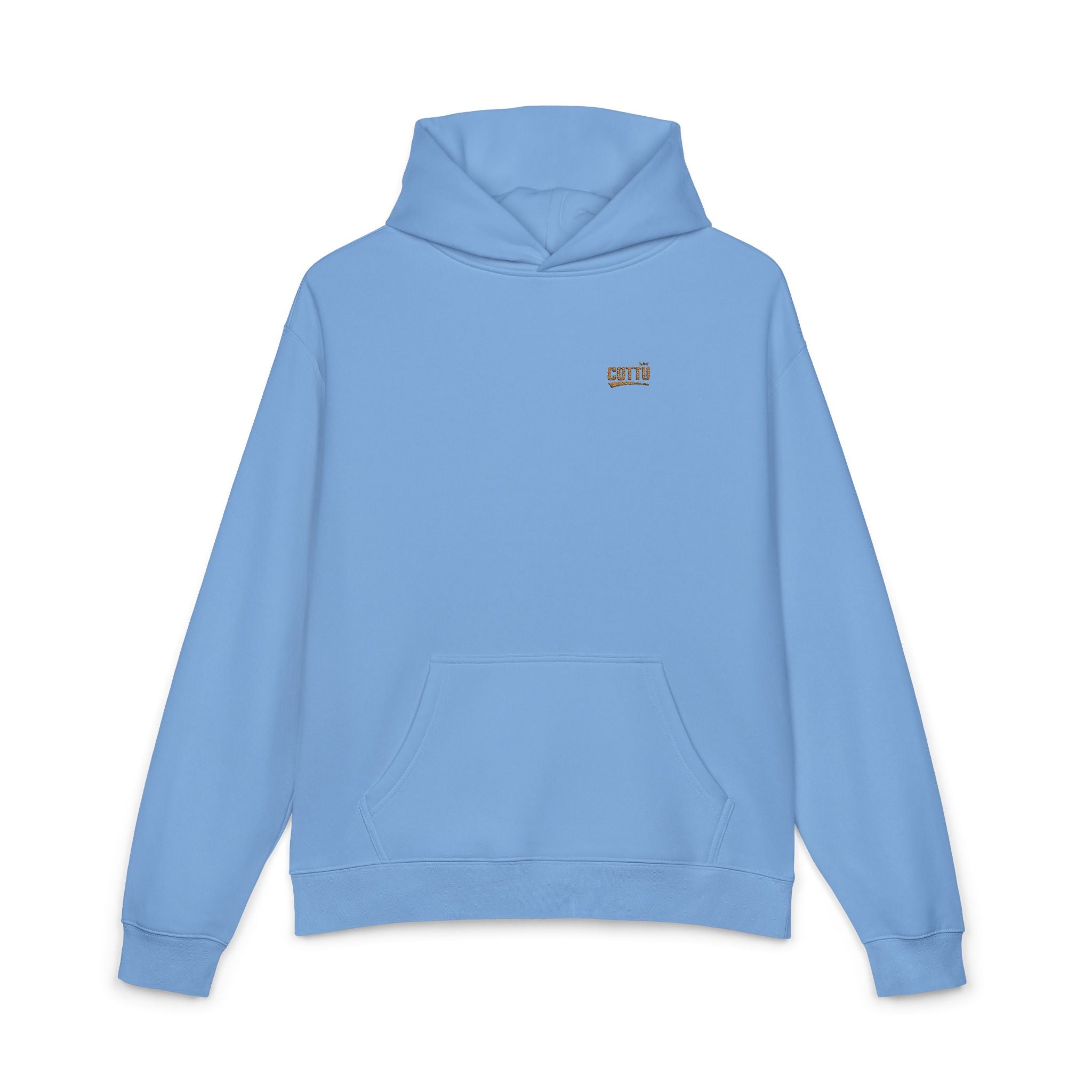 Relaxed Hoodie — Minimal Embroidered Chest Logo, Cozy Everyday Casual