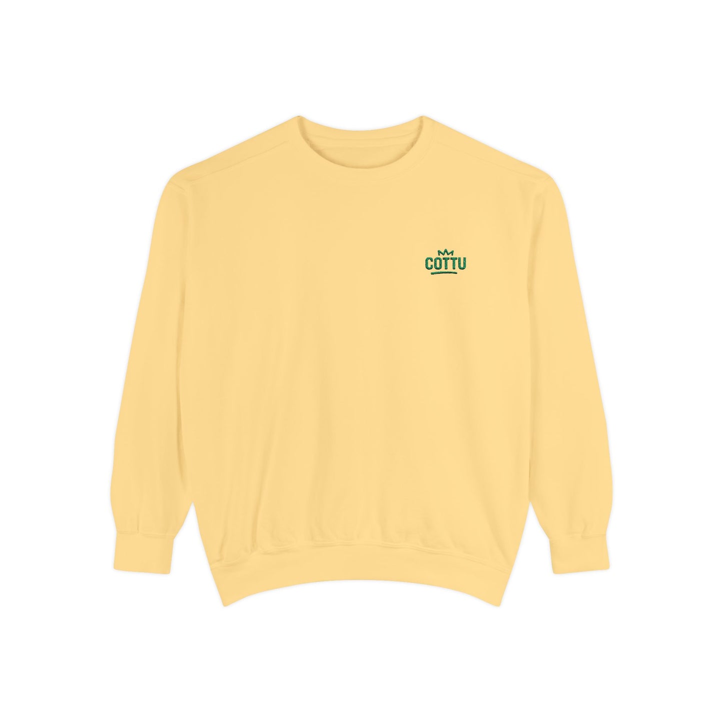 Vintage Comfort Garment-Dyed Sweatshirt for a Chill Vibe