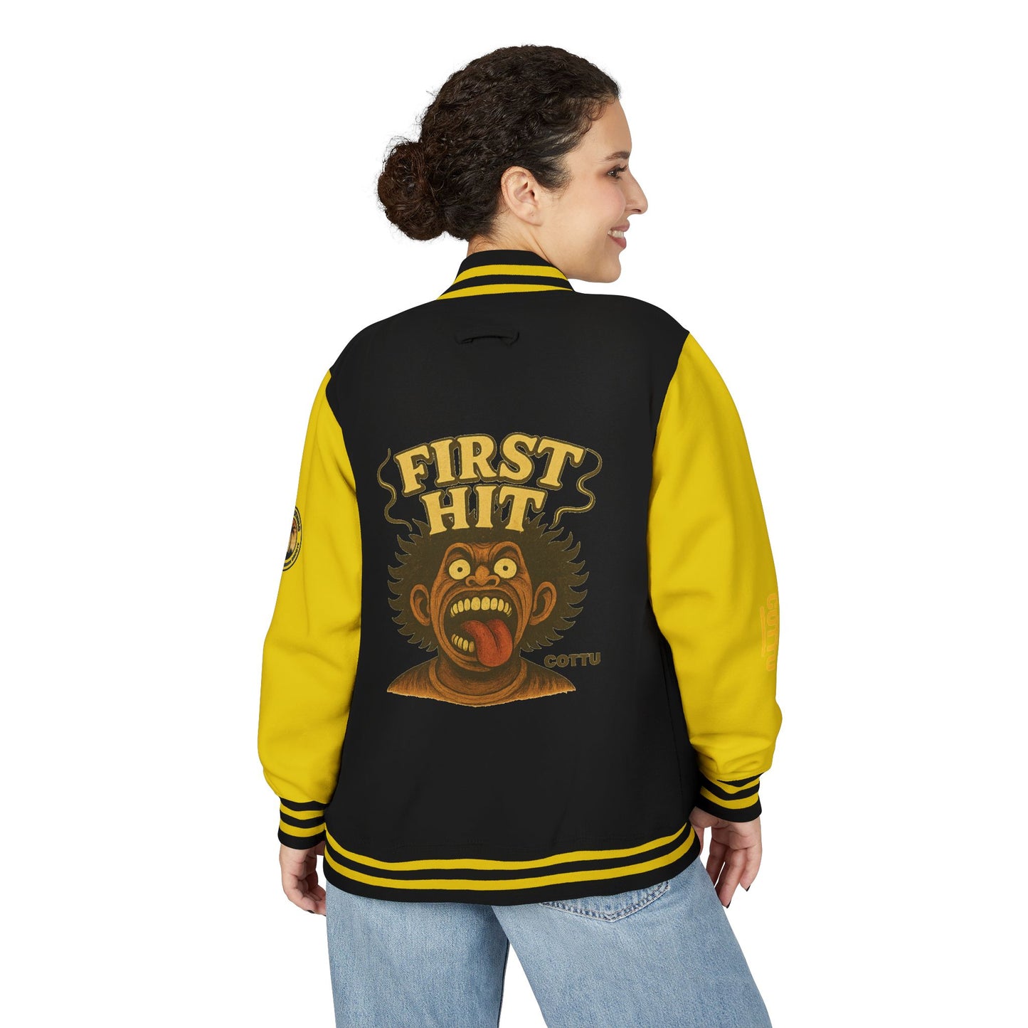 Stylish Unisex Heavyweight Letterman Jacket, Trendy College Jacket, Casual Streetwear, Hip Hop Fashion, Gift for Him/Her
