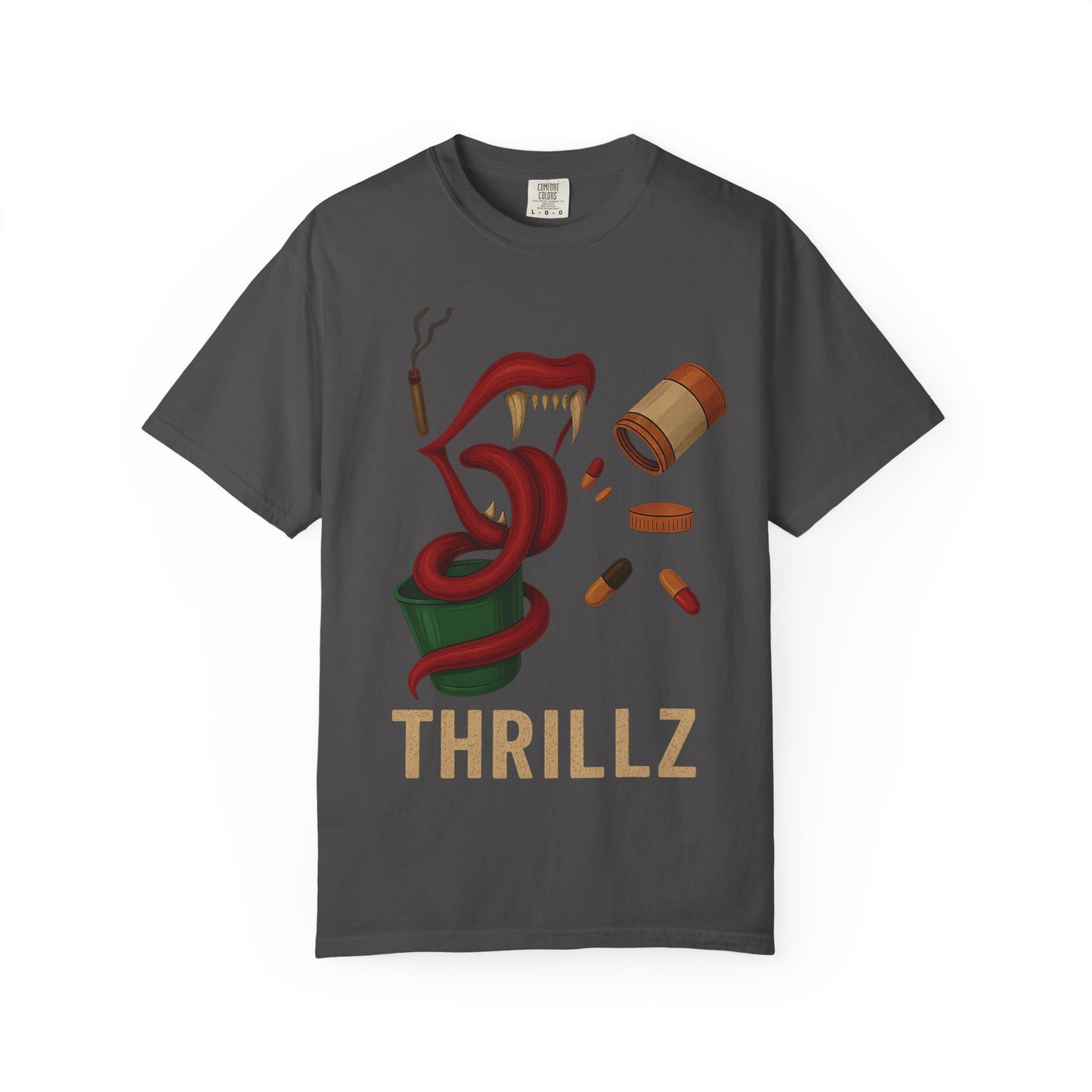 Thrillz Graphic T-Shirt - Unisex Vibe, Casual Wear, Trendy Street Style, Perfect for Parties, Gift for Friends