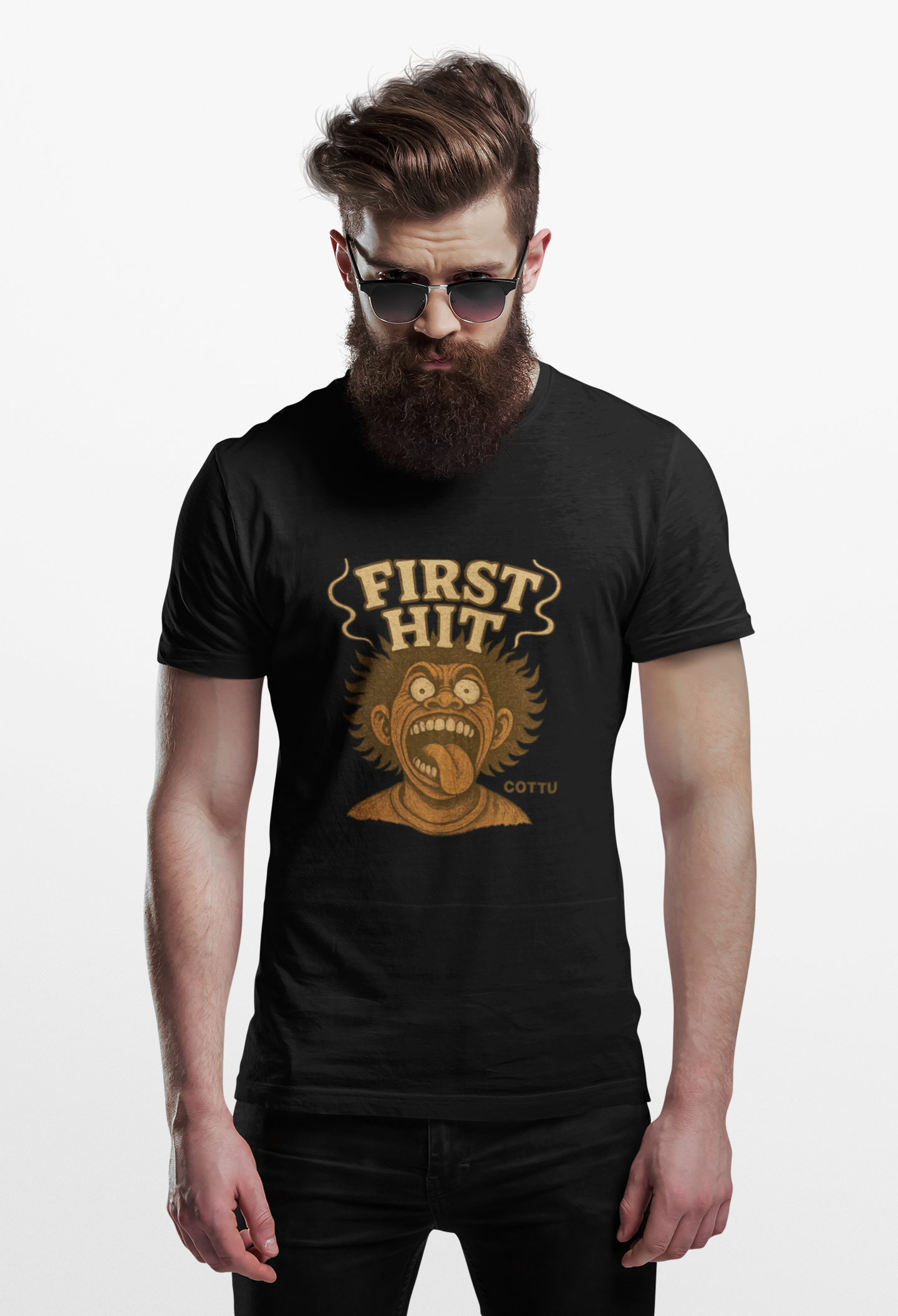 Unisex Hammer™ Graphic Tee - Playful First Hit Shirt, Casual Wear, Unique Gift, Streetwear Style, Fun Humor Apparel