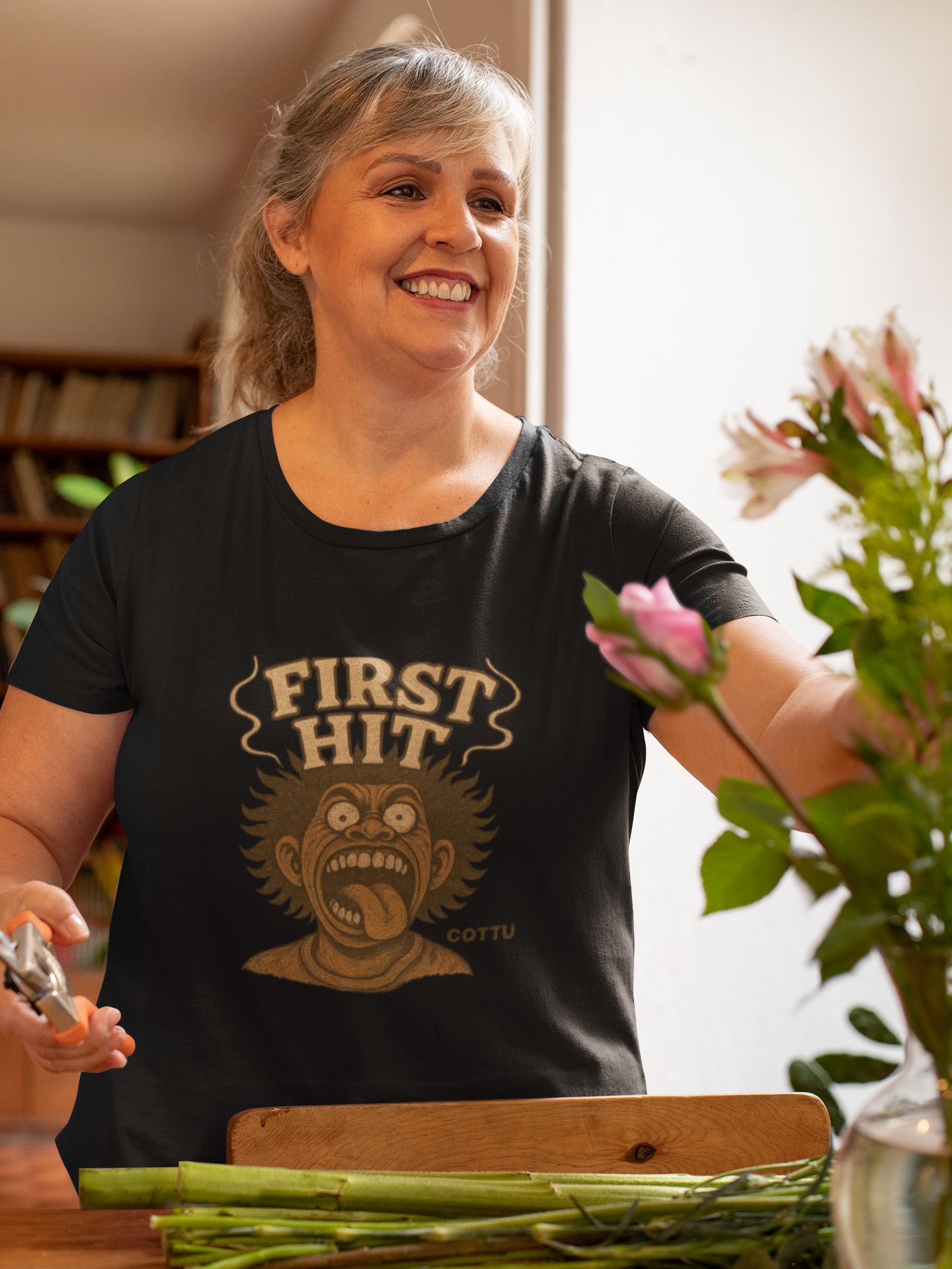 Unisex Hammer™ Graphic Tee - Playful First Hit Shirt, Casual Wear, Unique Gift, Streetwear Style, Fun Humor Apparel