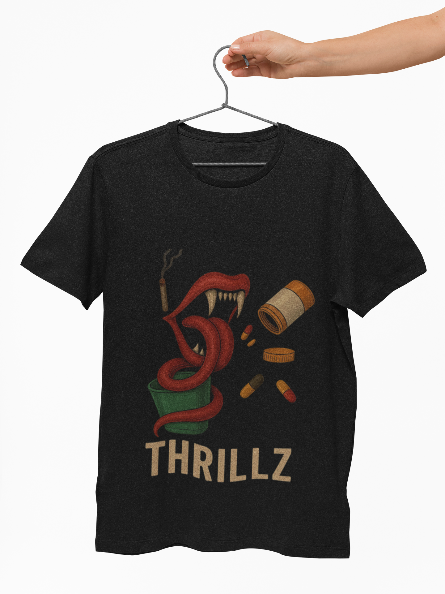 Thrillz Graphic T-Shirt - Unisex Vibe, Casual Wear, Trendy Street Style, Perfect for Parties, Gift for Friends