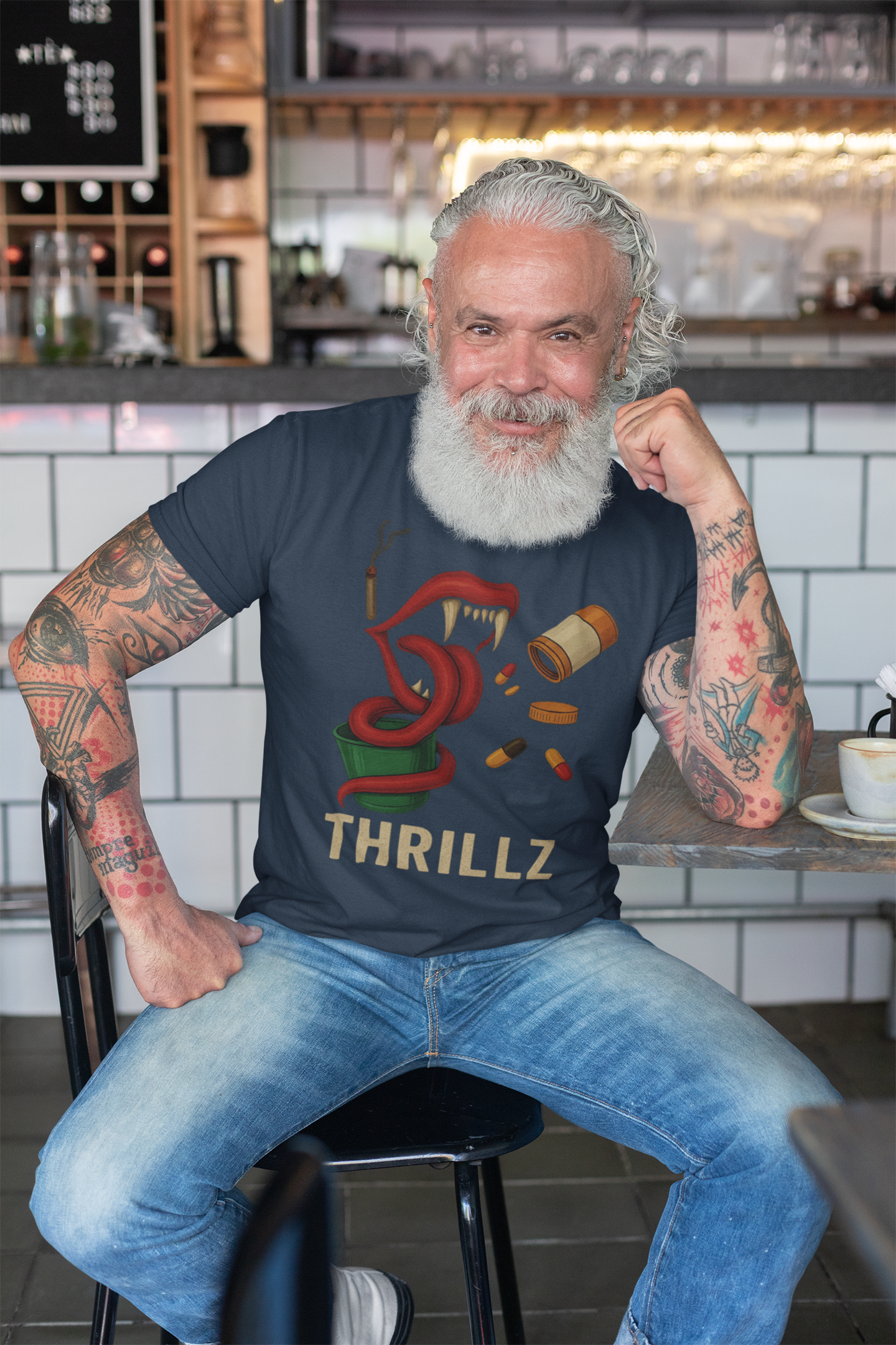 Thrillz Graphic T-Shirt - Unisex Vibe, Casual Wear, Trendy Street Style, Perfect for Parties, Gift for Friends