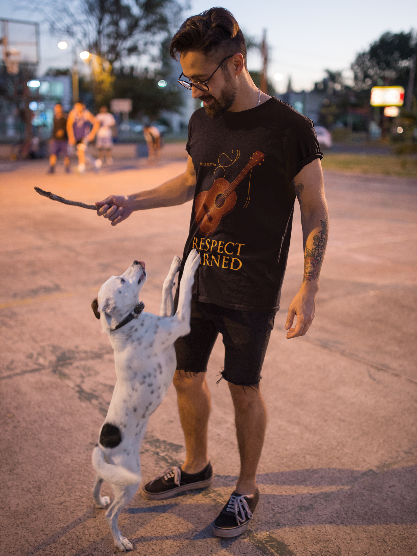 Oversized Tee with Message Print