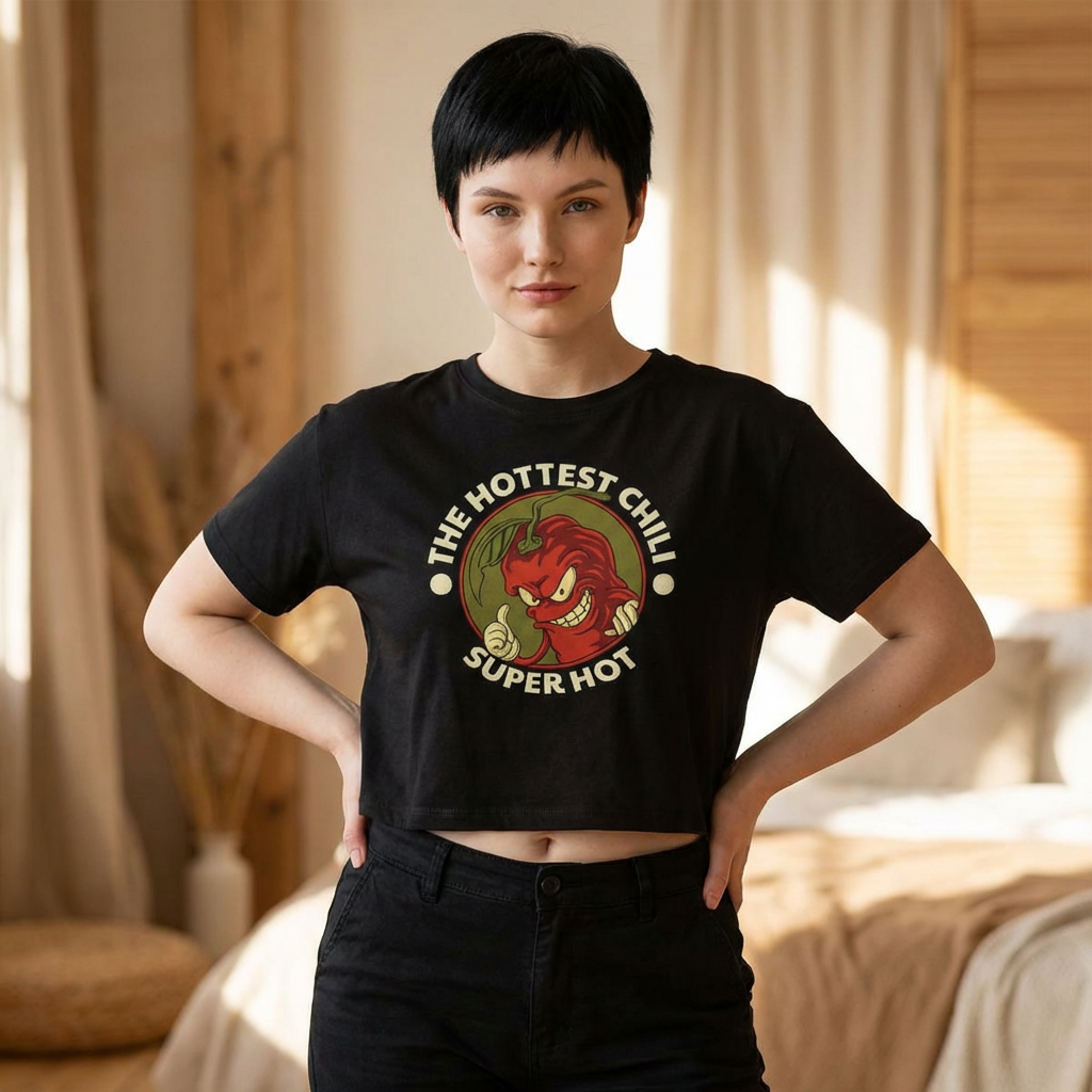 The Hottest Chili Tee — "Super Hot" Graphic Boxy Tee