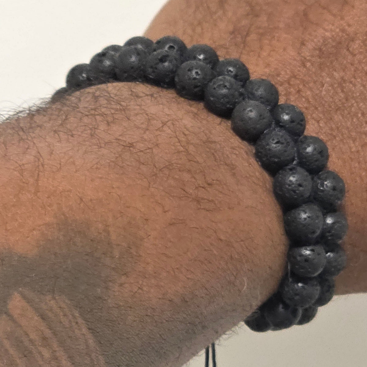 COTTU Double-Row Natural Stone Beaded Bracelet