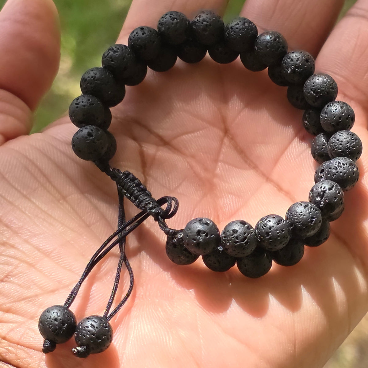 COTTU Double-Row Natural Stone Beaded Bracelet