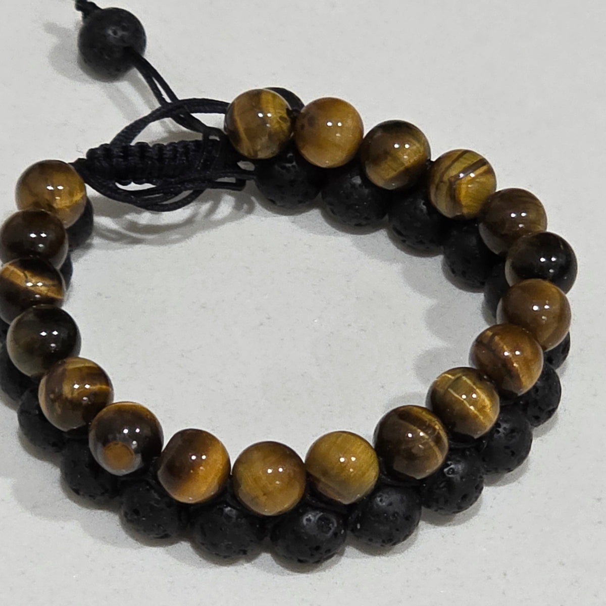 COTTU Double-Row Natural Stone Beaded Bracelet