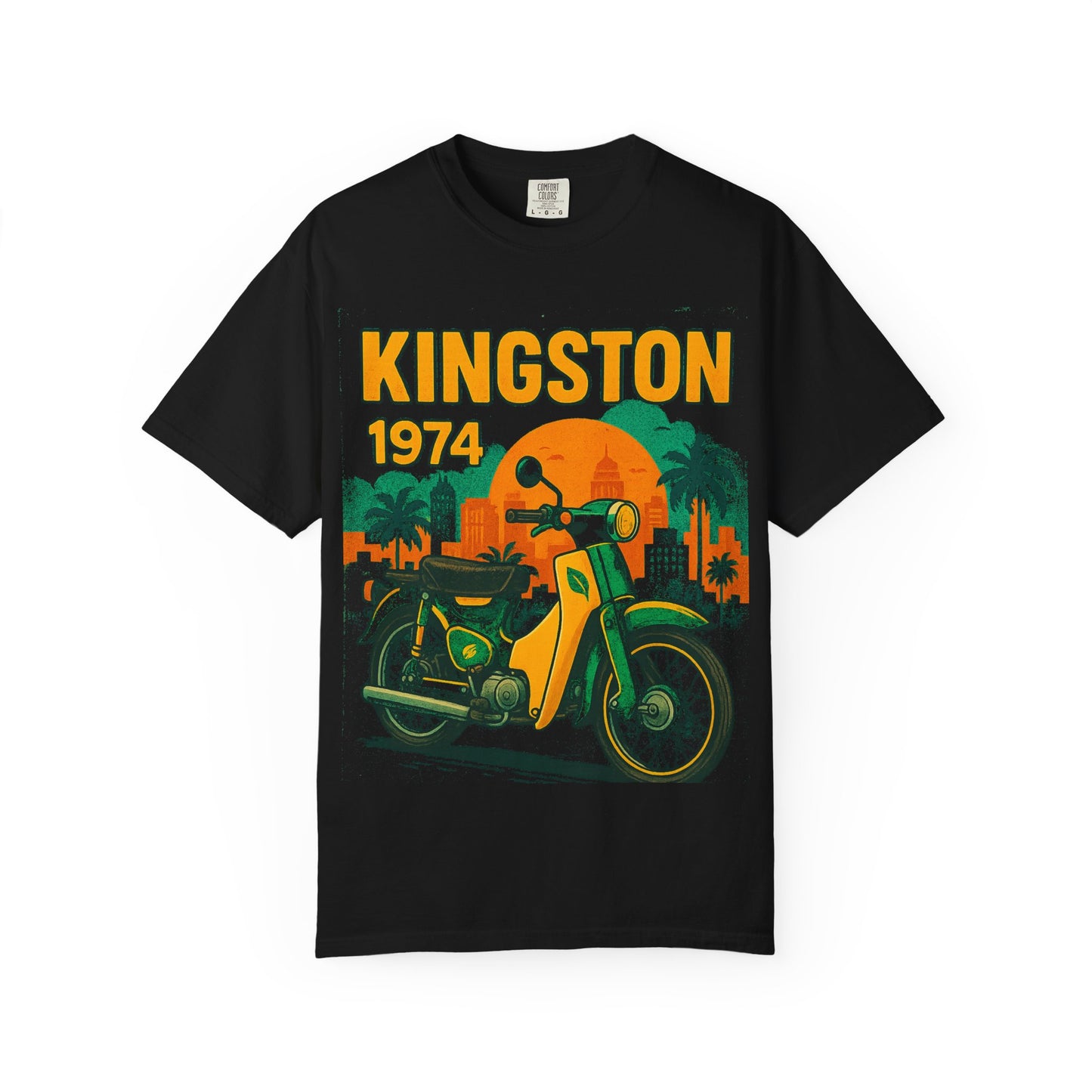 Kingston 1974 Vintage Tee, Retro Motorcycle Tee, Unisex Graphic T-Shirt, Summer Fashion, Travel Souvenir Shirt, Gift for Him/Her