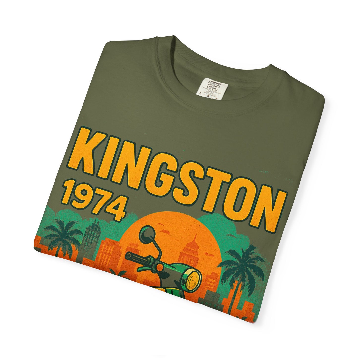 Kingston 1974 Vintage Tee, Retro Motorcycle Tee, Unisex Graphic T-Shirt, Summer Fashion, Travel Souvenir Shirt, Gift for Him/Her