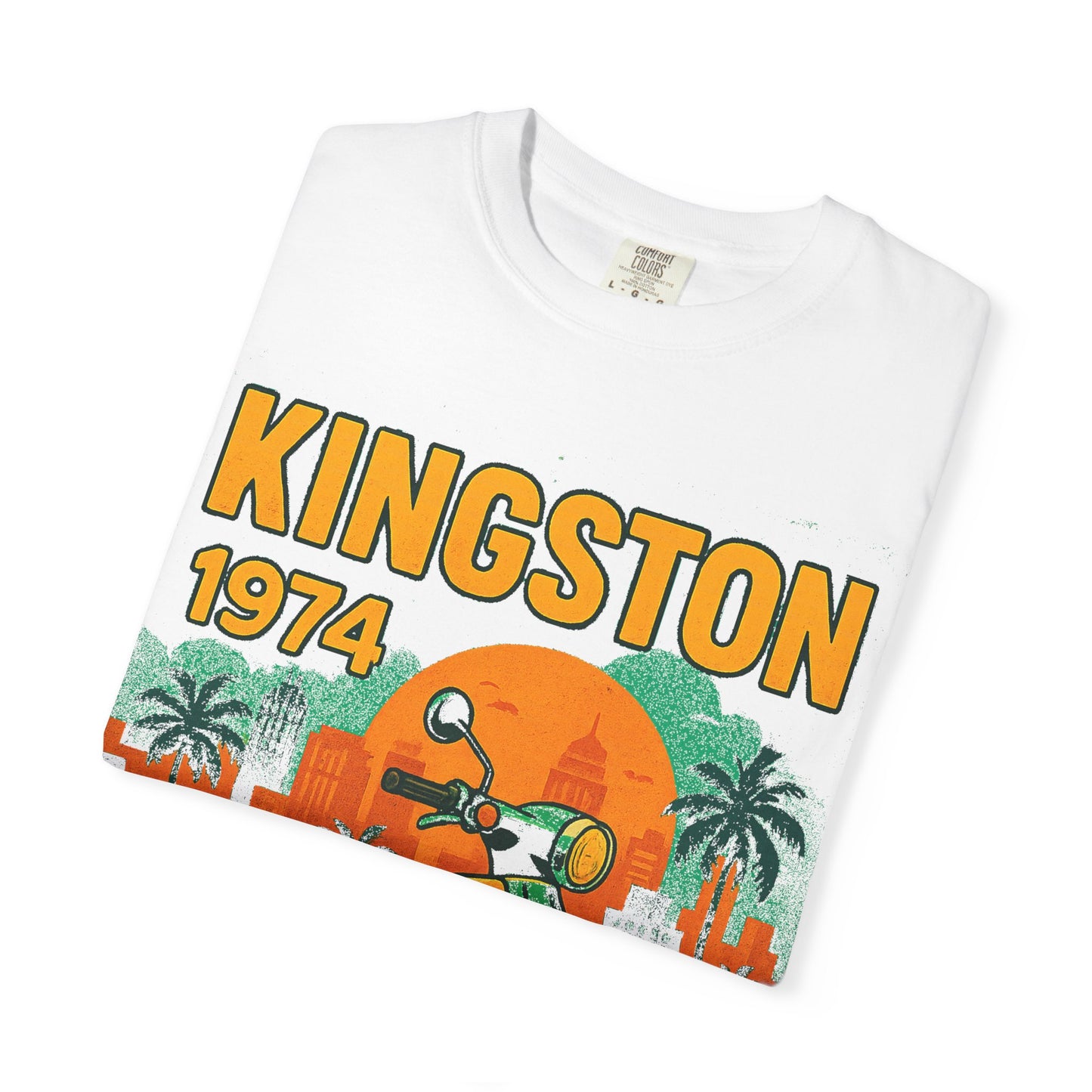 Kingston 1974 Vintage Tee, Retro Motorcycle Tee, Unisex Graphic T-Shirt, Summer Fashion, Travel Souvenir Shirt, Gift for Him/Her