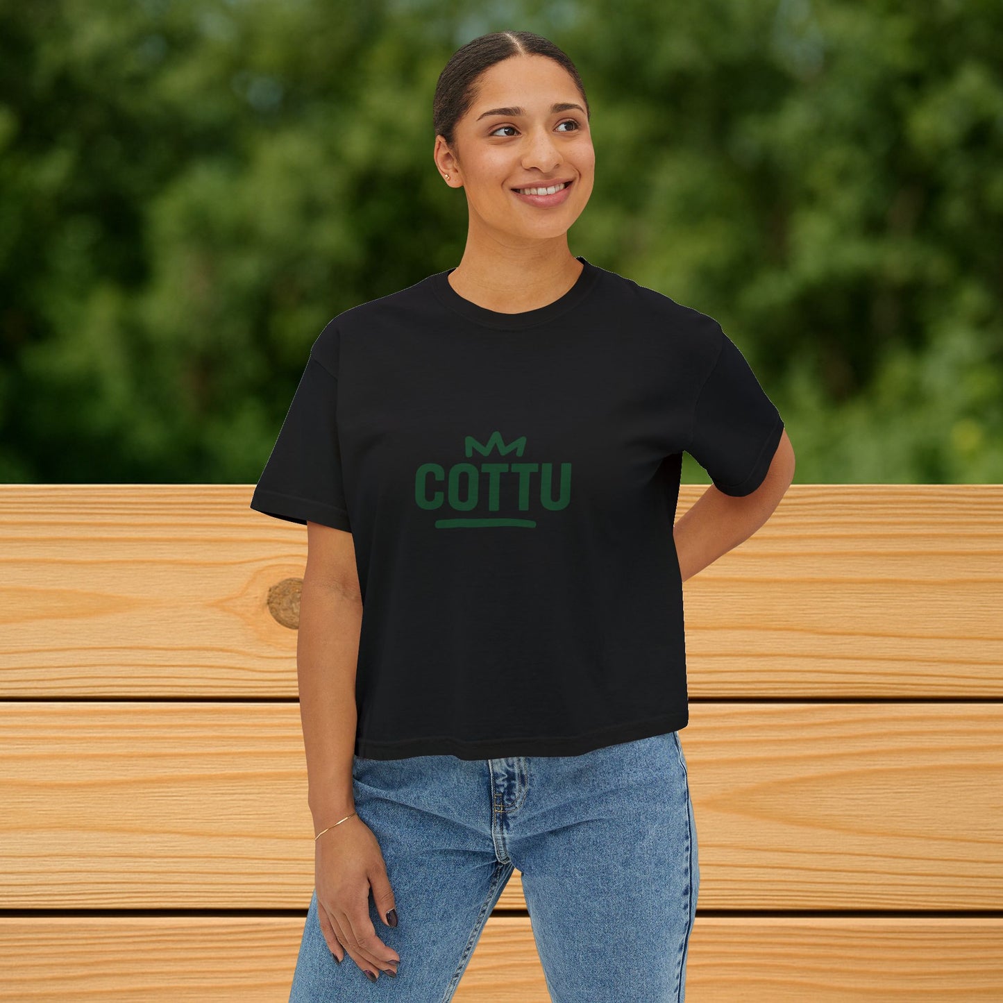 Copy of Boxy Tee - Sexy and Bright Retro Vibes Women's T-Shirt