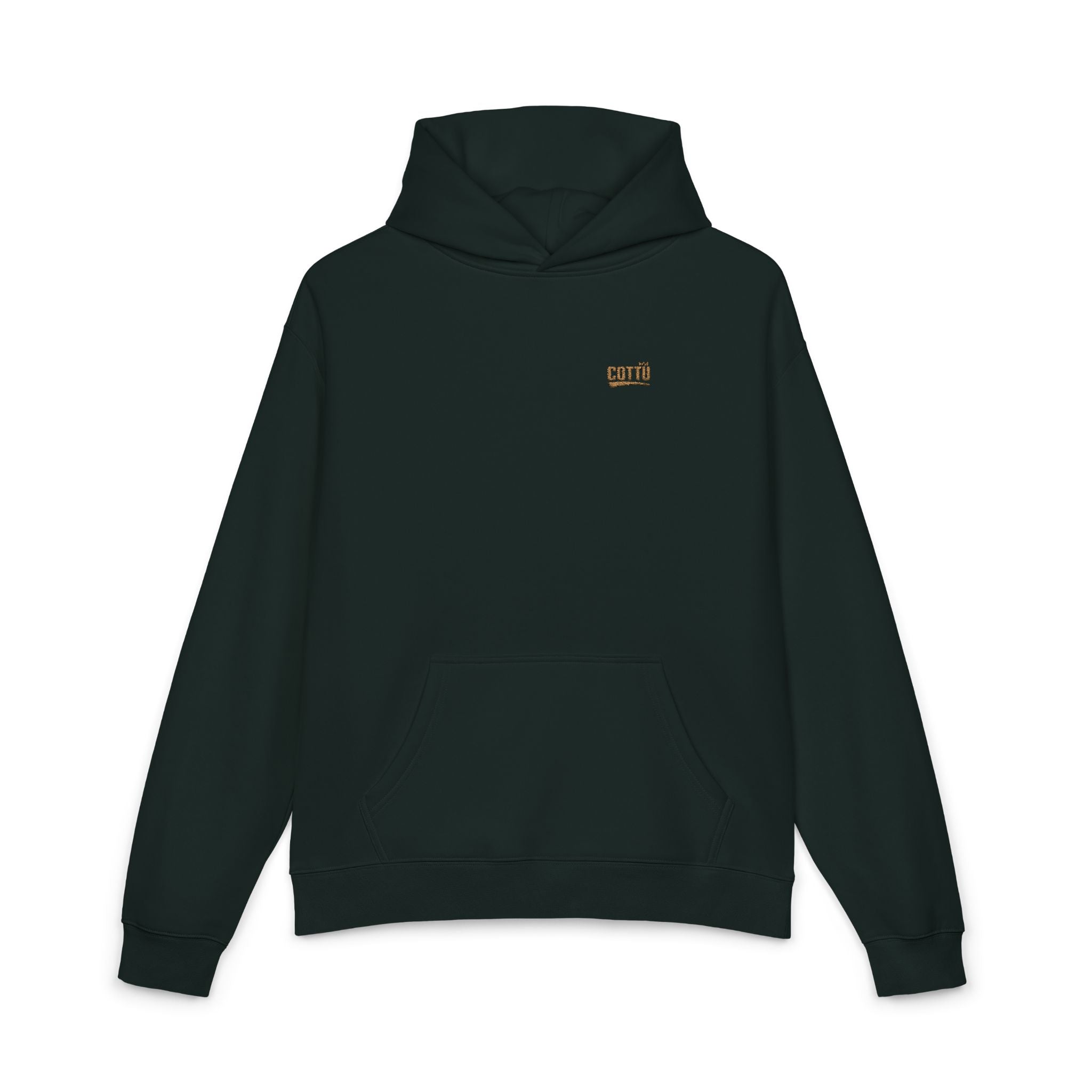 Relaxed Hoodie — Minimal Embroidered Chest Logo, Cozy Everyday Casual