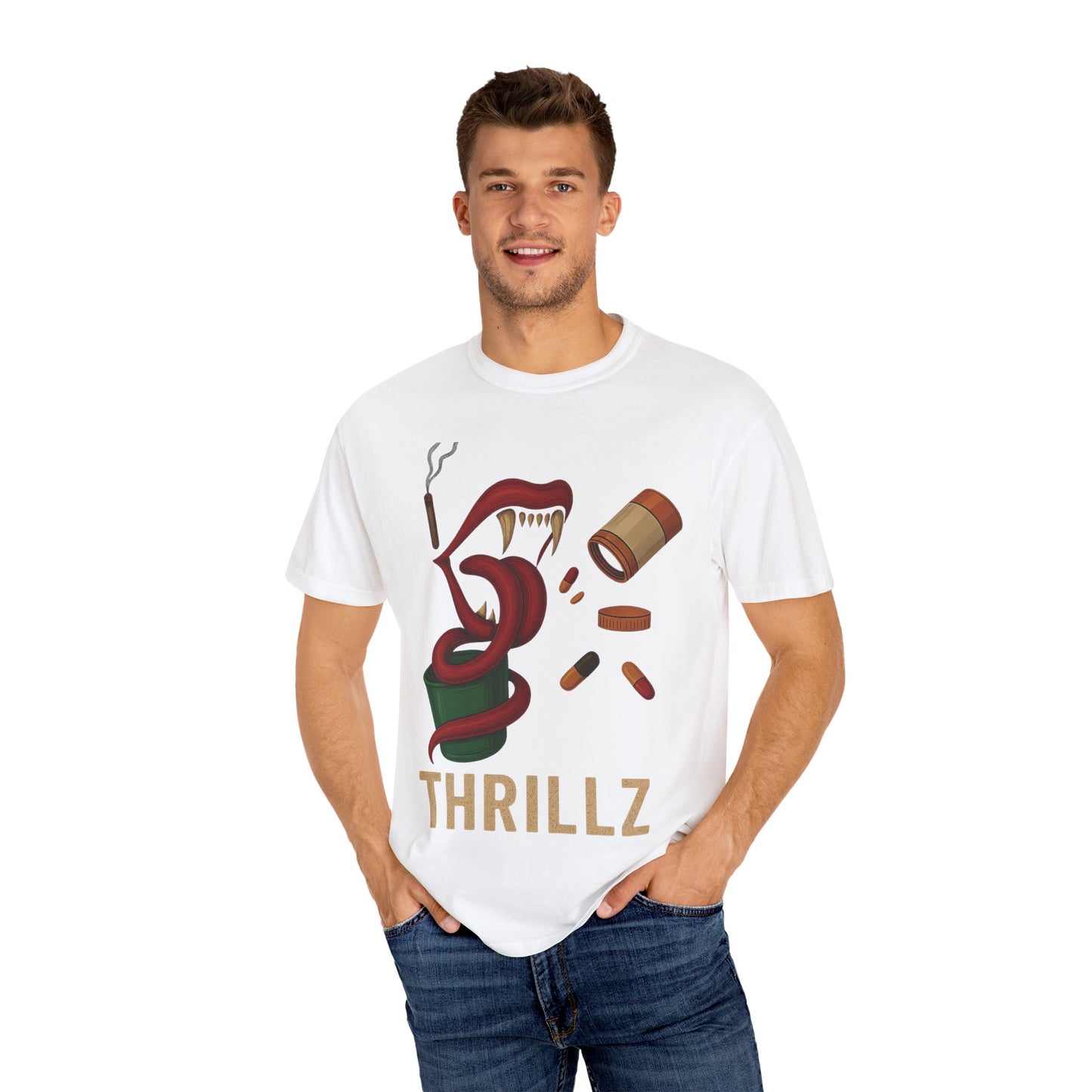 Thrillz Graphic T-Shirt - Unisex Vibe, Casual Wear, Trendy Street Style, Perfect for Parties, Gift for Friends