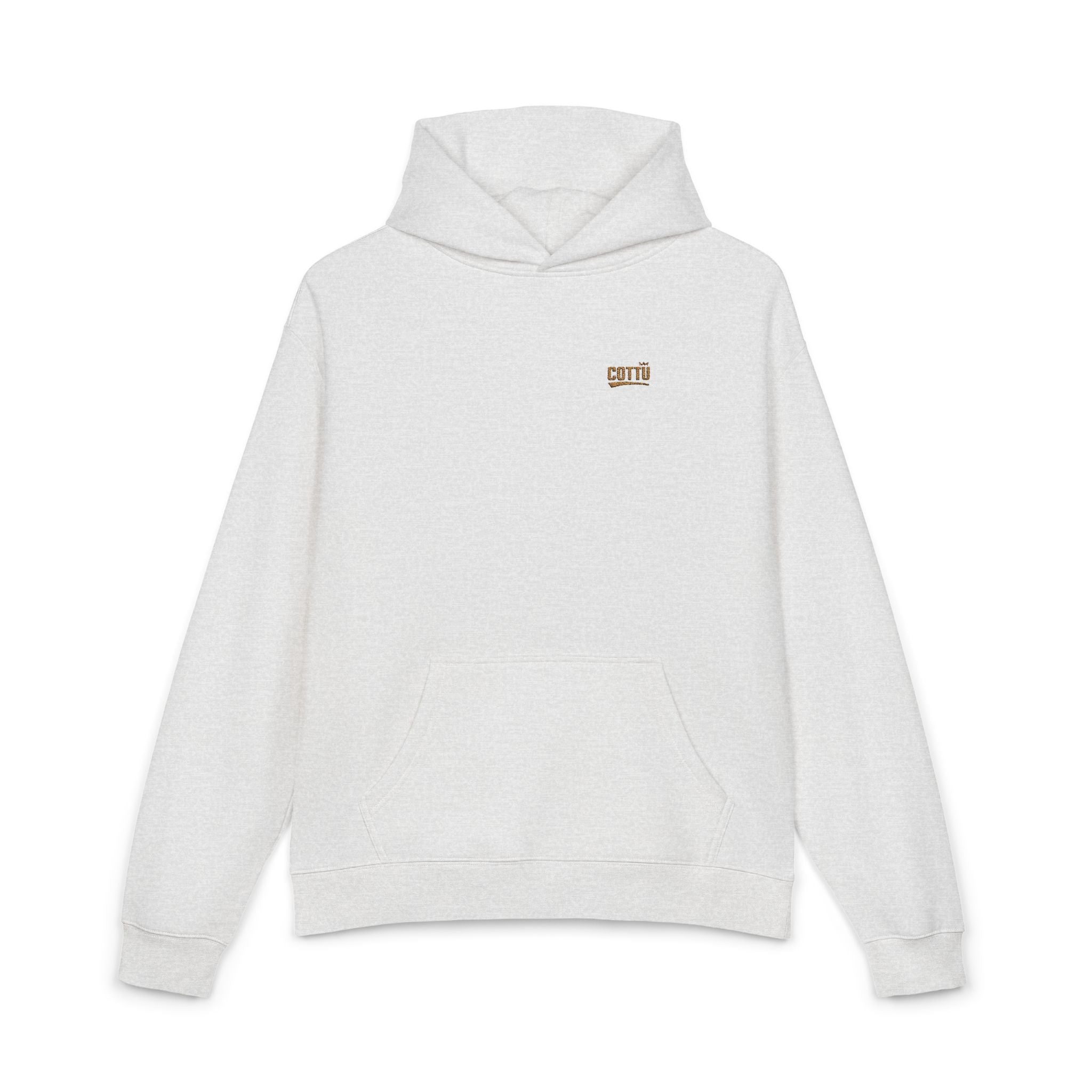 Relaxed Hoodie — Minimal Embroidered Chest Logo, Cozy Everyday Casual