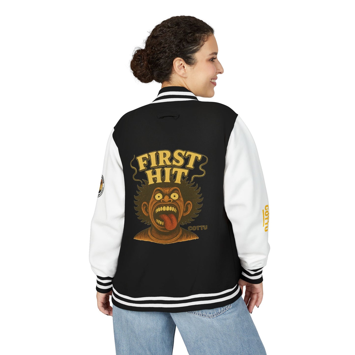 Stylish Unisex Heavyweight Letterman Jacket, Trendy College Jacket, Casual Streetwear, Hip Hop Fashion, Gift for Him/Her