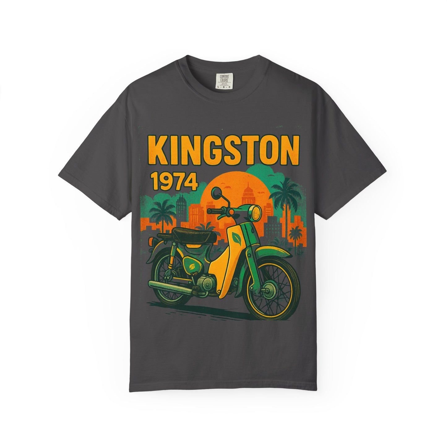 Kingston 1974 Vintage Tee, Retro Motorcycle Tee, Unisex Graphic T-Shirt, Summer Fashion, Travel Souvenir Shirt, Gift for Him/Her