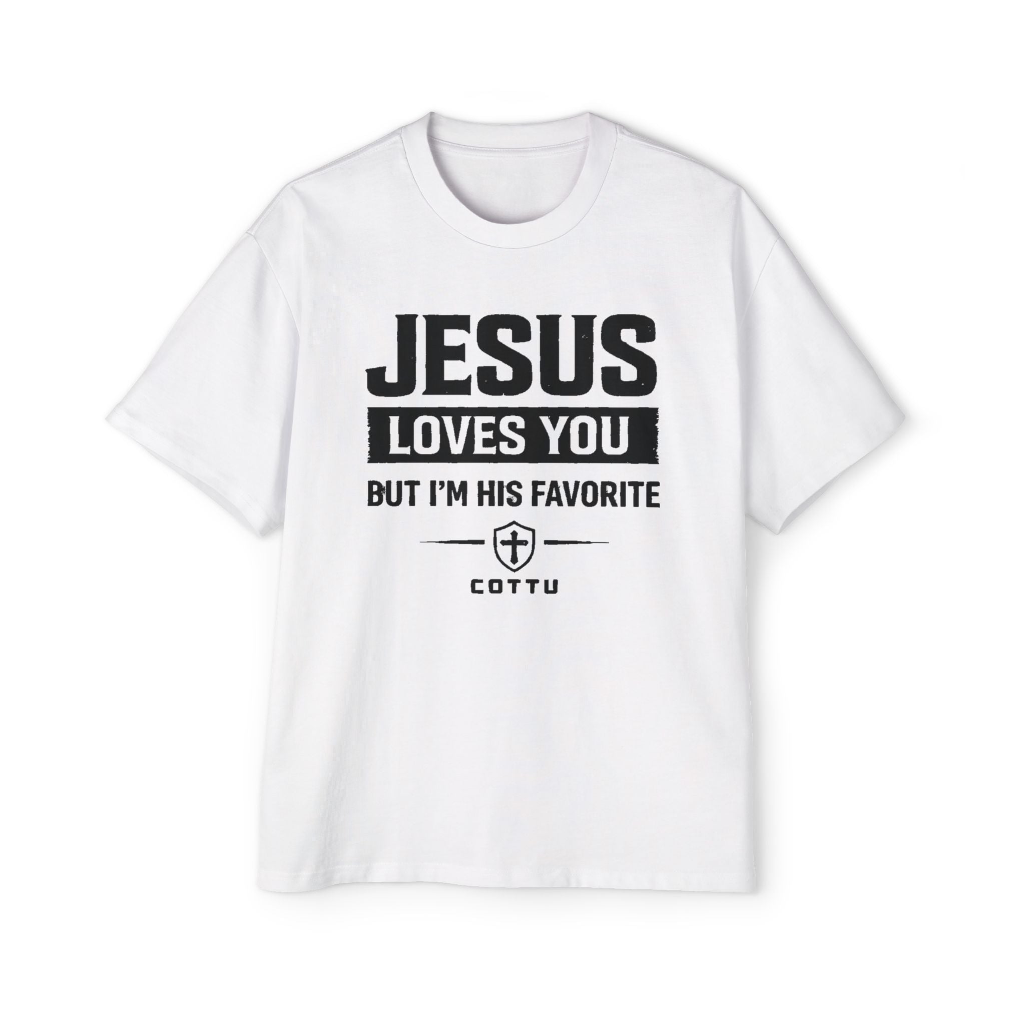 Christian Graphic Tee — "Jesus Loves You But I&