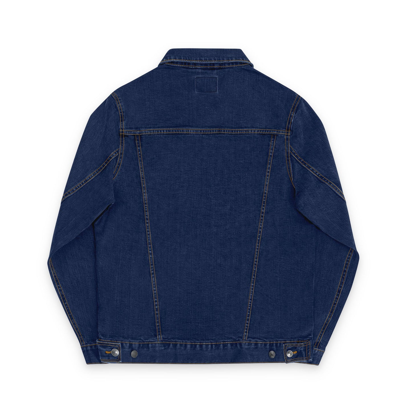 Denim Jacket Brick Retro Style Embroidery Unisex