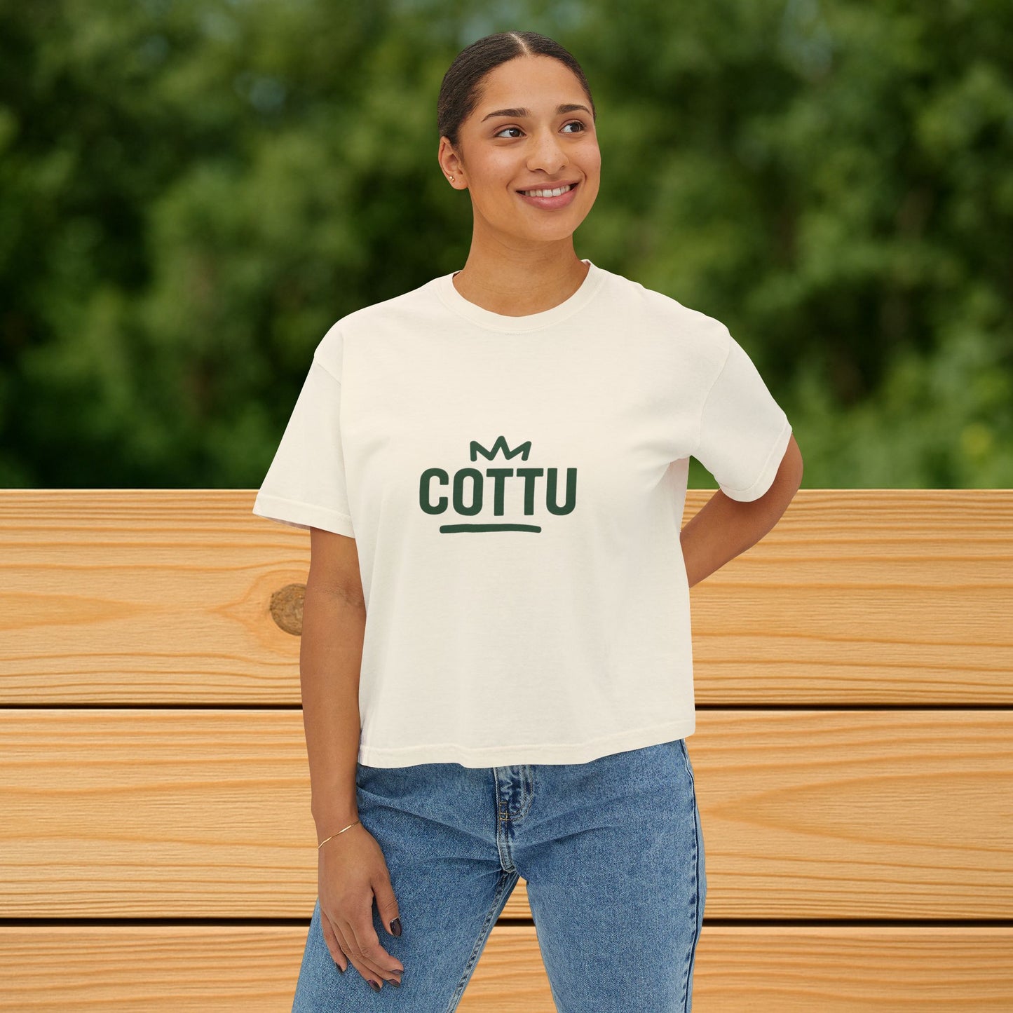 Copy of Boxy Tee - Sexy and Bright Retro Vibes Women's T-Shirt