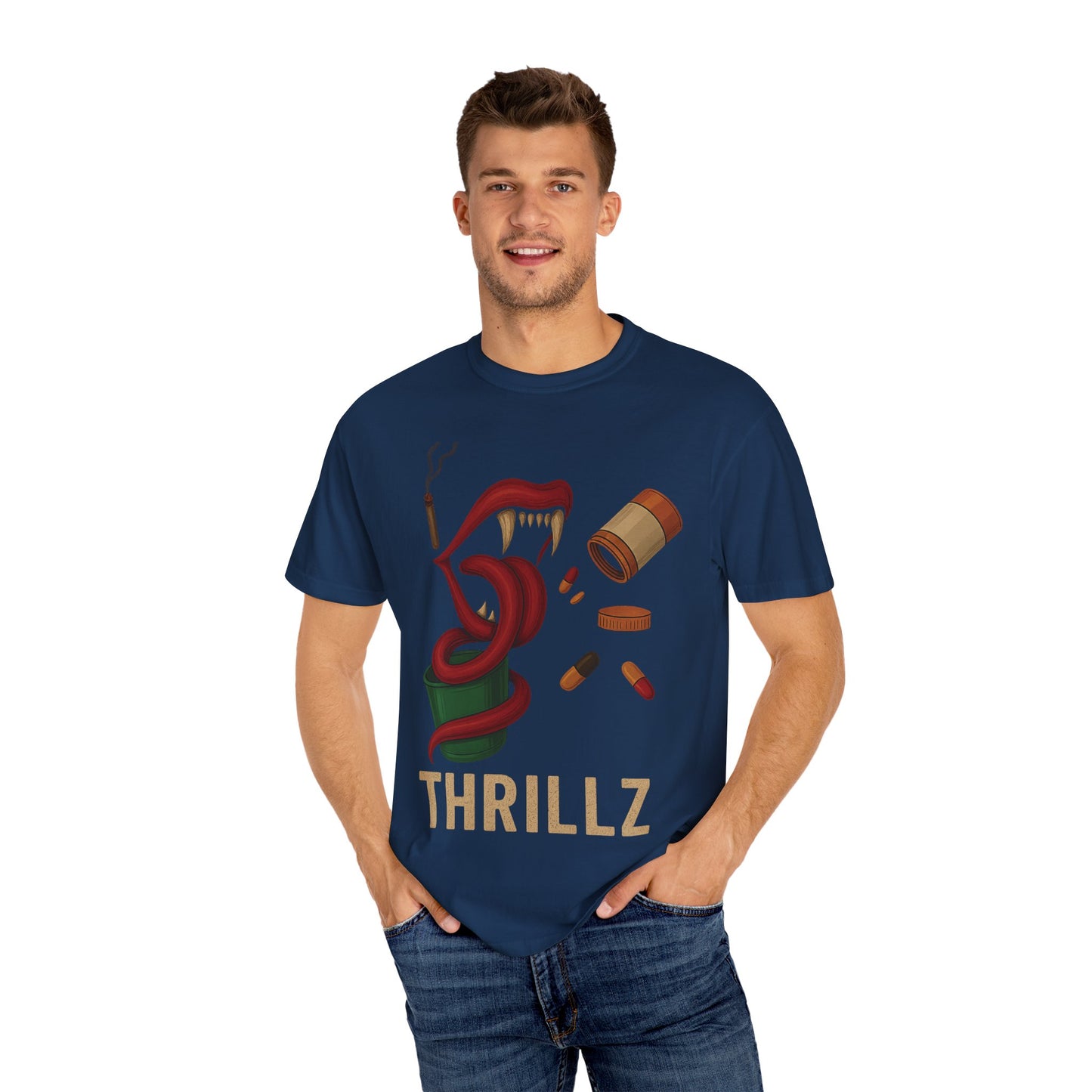 Thrillz Graphic T-Shirt - Unisex Vibe, Casual Wear, Trendy Street Style, Perfect for Parties, Gift for Friends