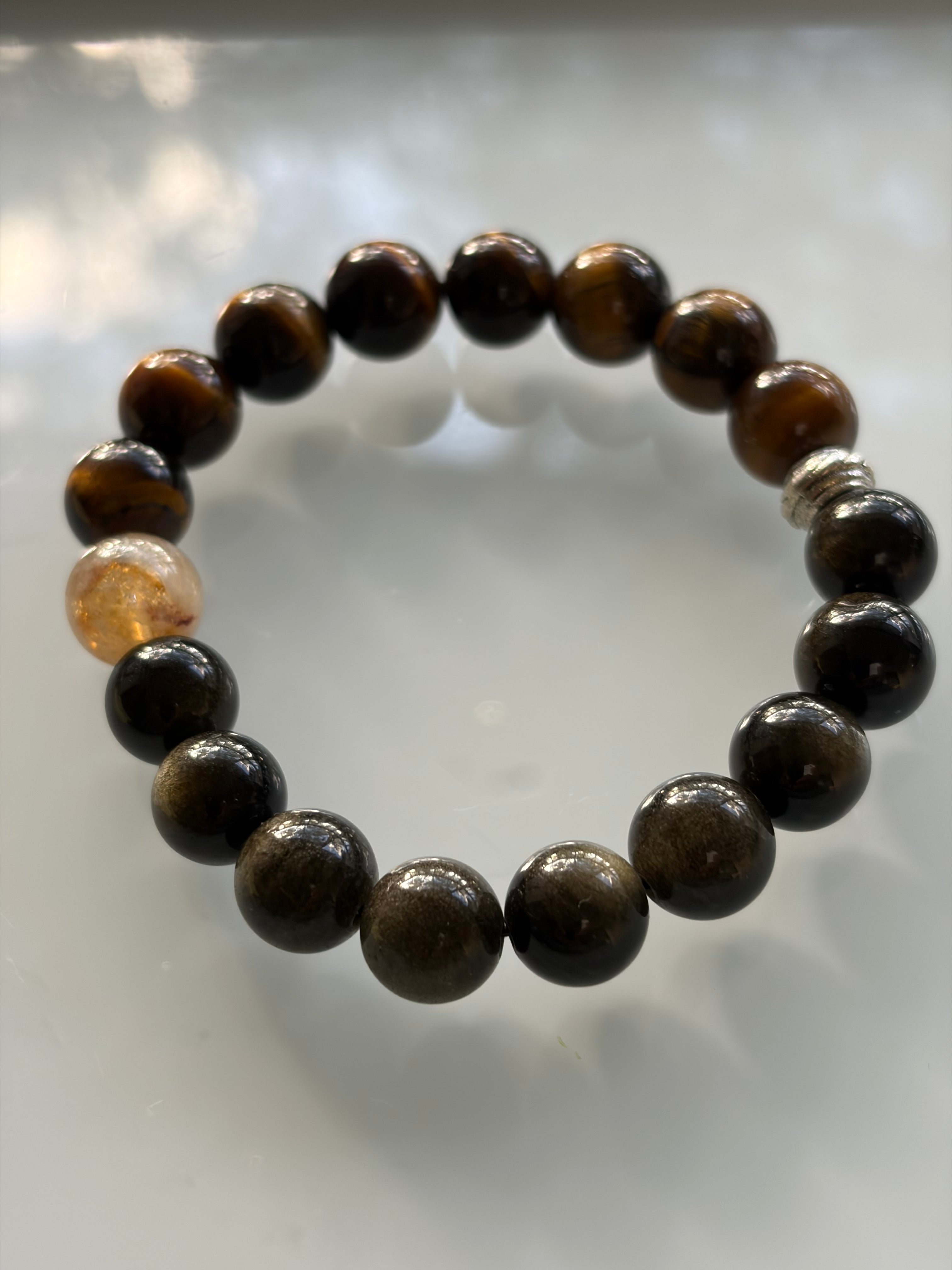 COTTU Limited Drop Mixed Stone Tiger Eye Bracelet Collection