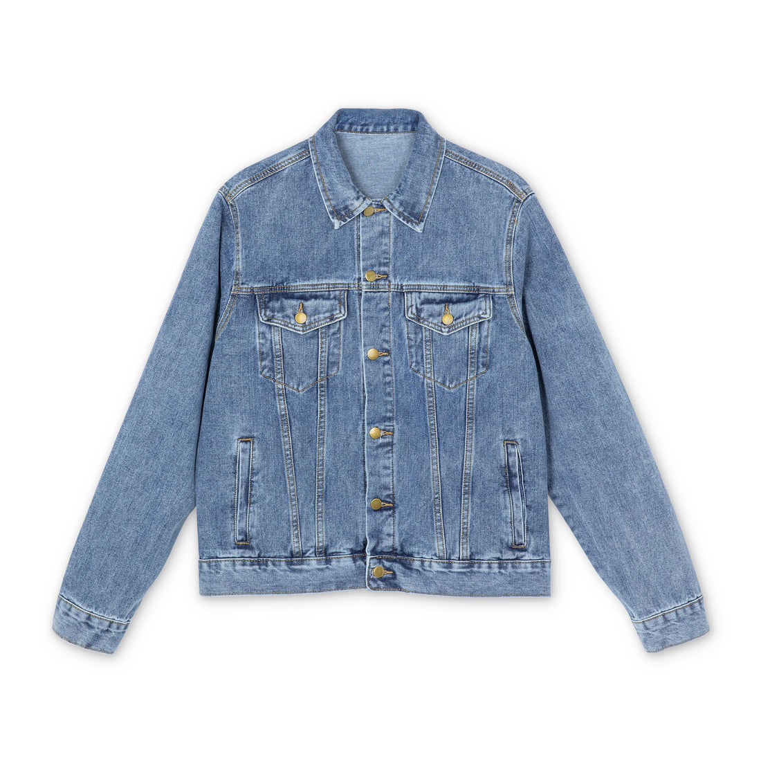 Denim Jacket — Vintage 1974 Kingston Motorcycle Graphic Back Print