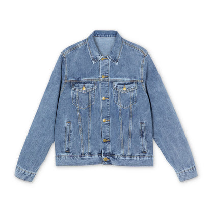 Denim Jacket — Vintage 1974 Kingston Motorcycle Graphic Back Print
