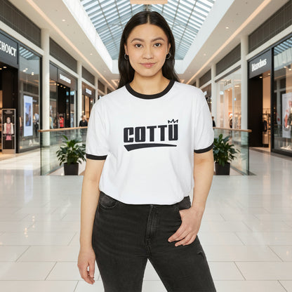 Stylish Unisex Cotton Ringer T-Shirt - Trendy Wear for Casual Outings, Gift for Birthdays, Everyday Comfort, Fashion Statement, Street Style