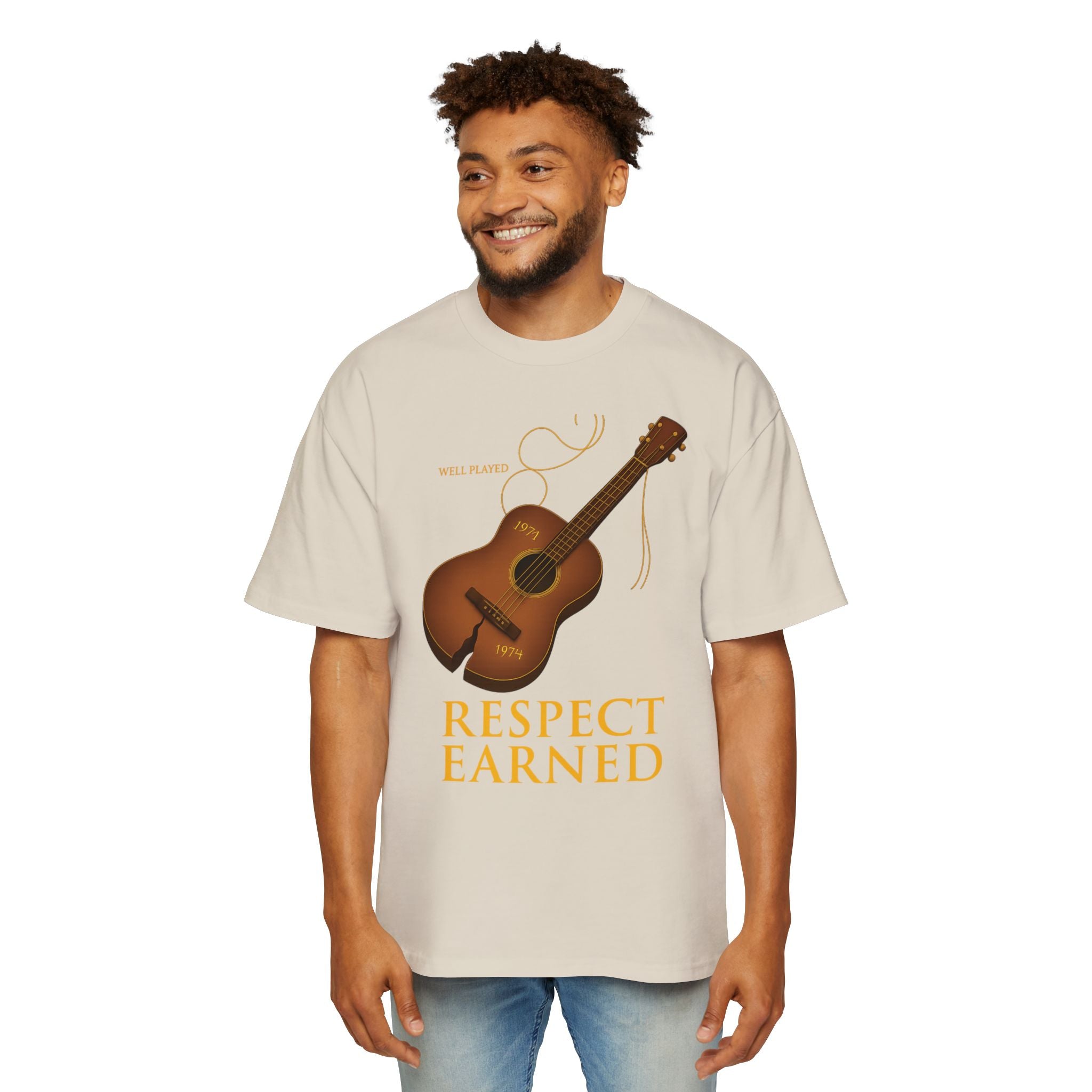 Oversized Tee with Message Print