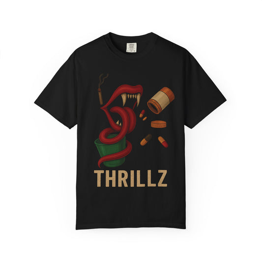 Thrillz Graphic T-Shirt - Unisex Vibe, Casual Wear, Trendy Street Style, Perfect for Parties, Gift for Friends
