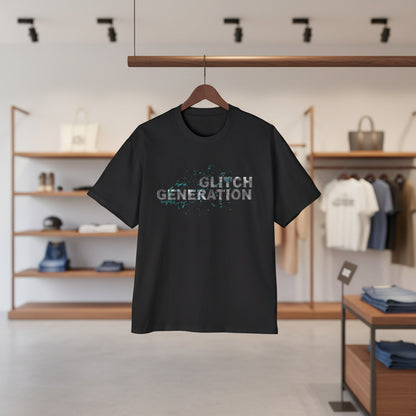 GLITCH  GENERATION //CORE EDITION Tee — COTTU Retro Cyber Tech Graphic Shirt
